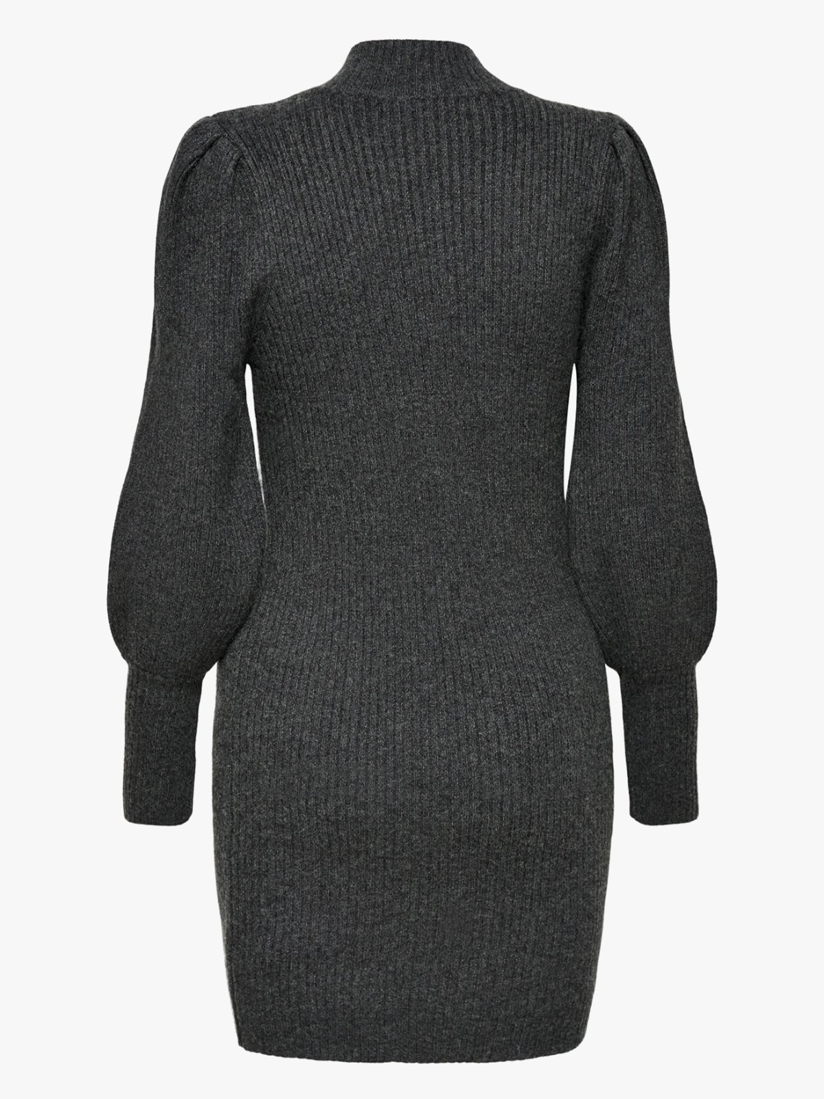 Only Katia Long Sleeve Dress Knit Dark Grey Melange