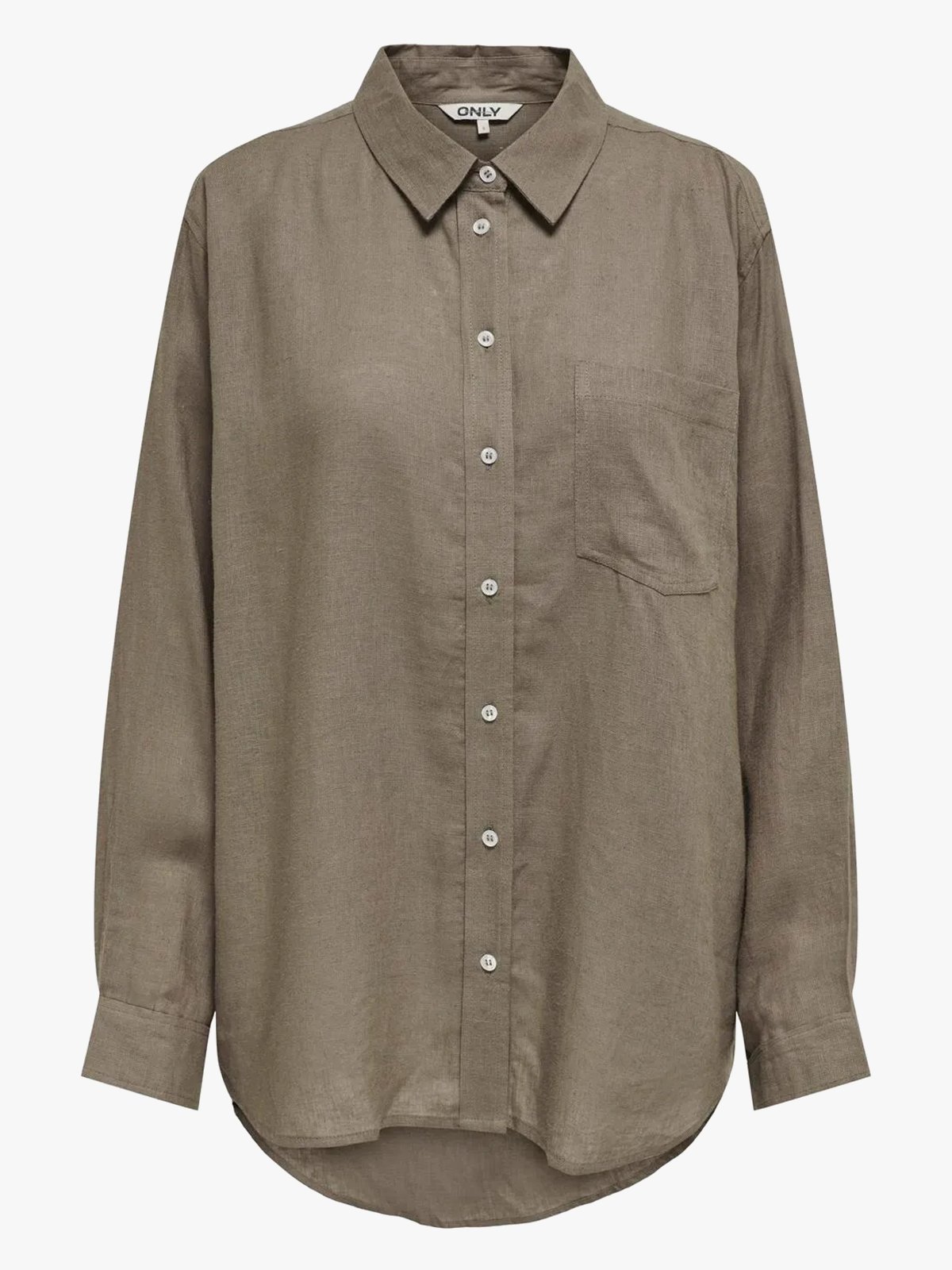 Only Tokyo Linen Blend Shirt Brindle
