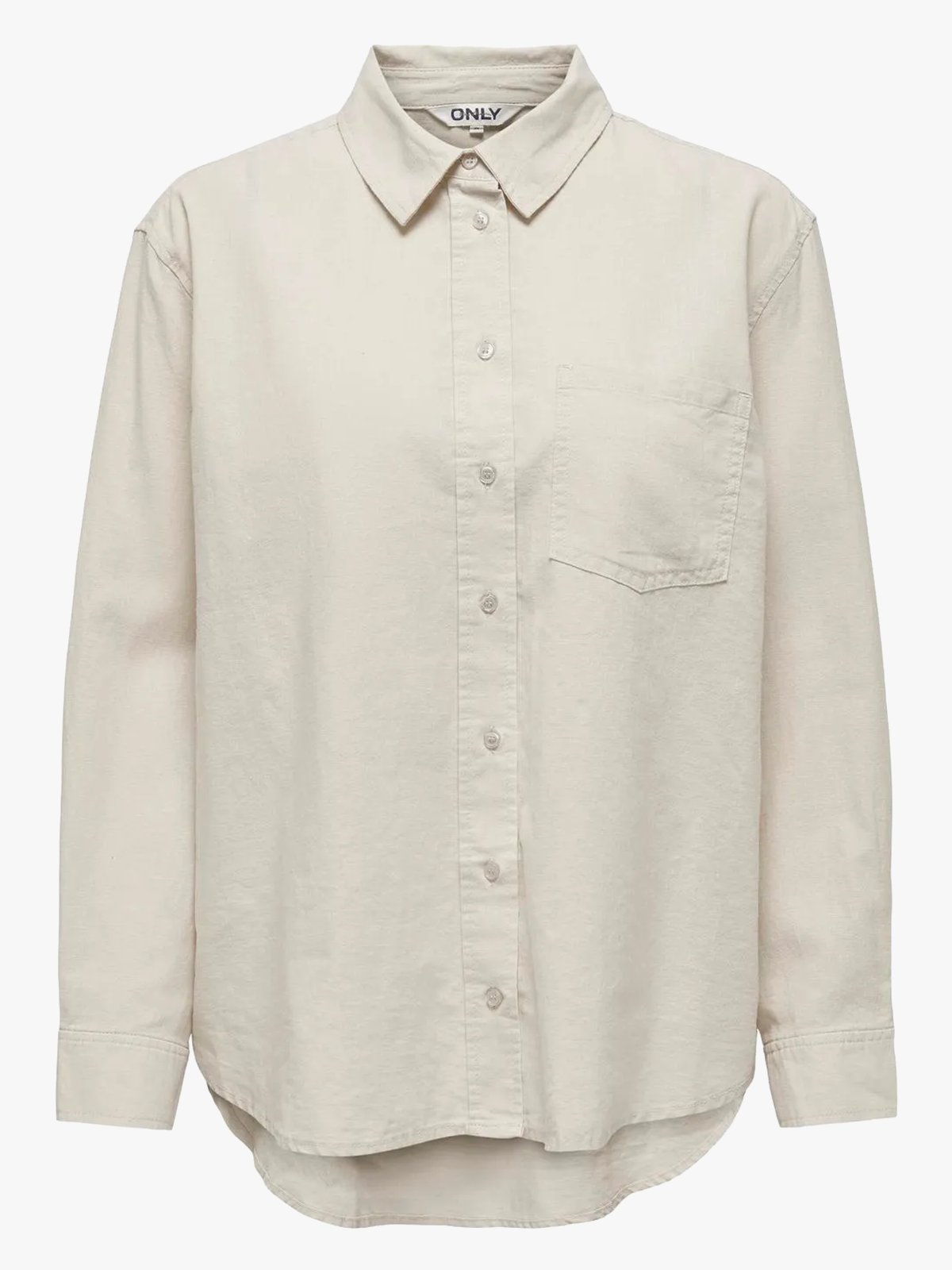 Only Tokyo Linen Blend Shirt Moonbeam
