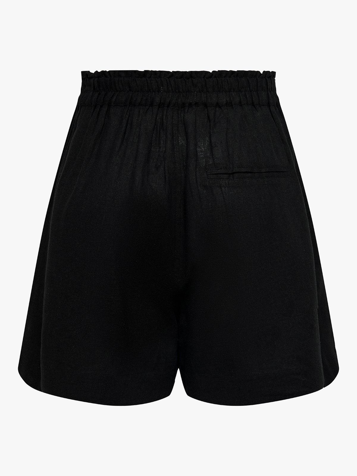 Only Tokyo Life High Waist Linen Blend Shorts Black