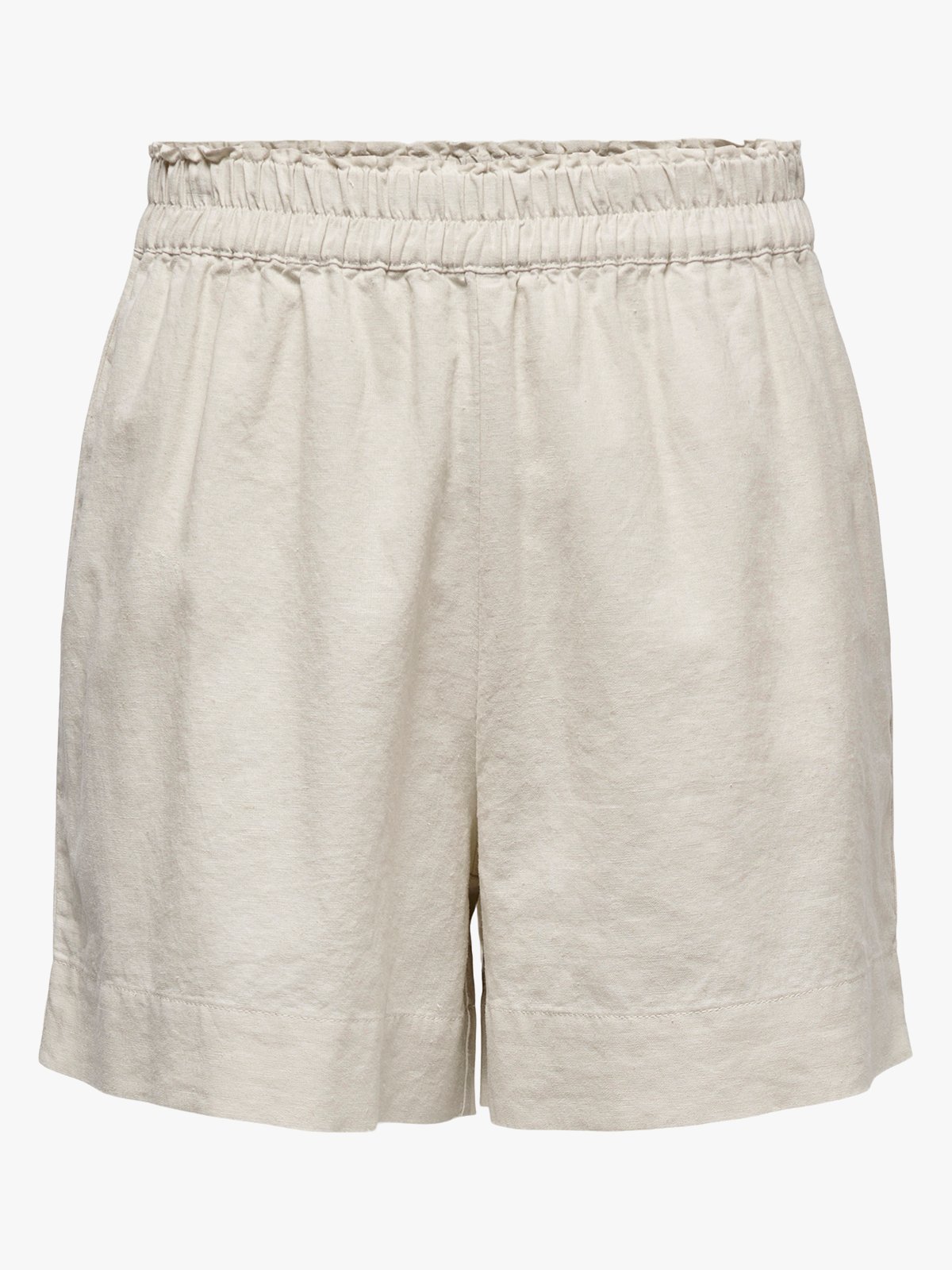 Only Tokyo Life High Waist Linen Blend Shorts Moonbeam
