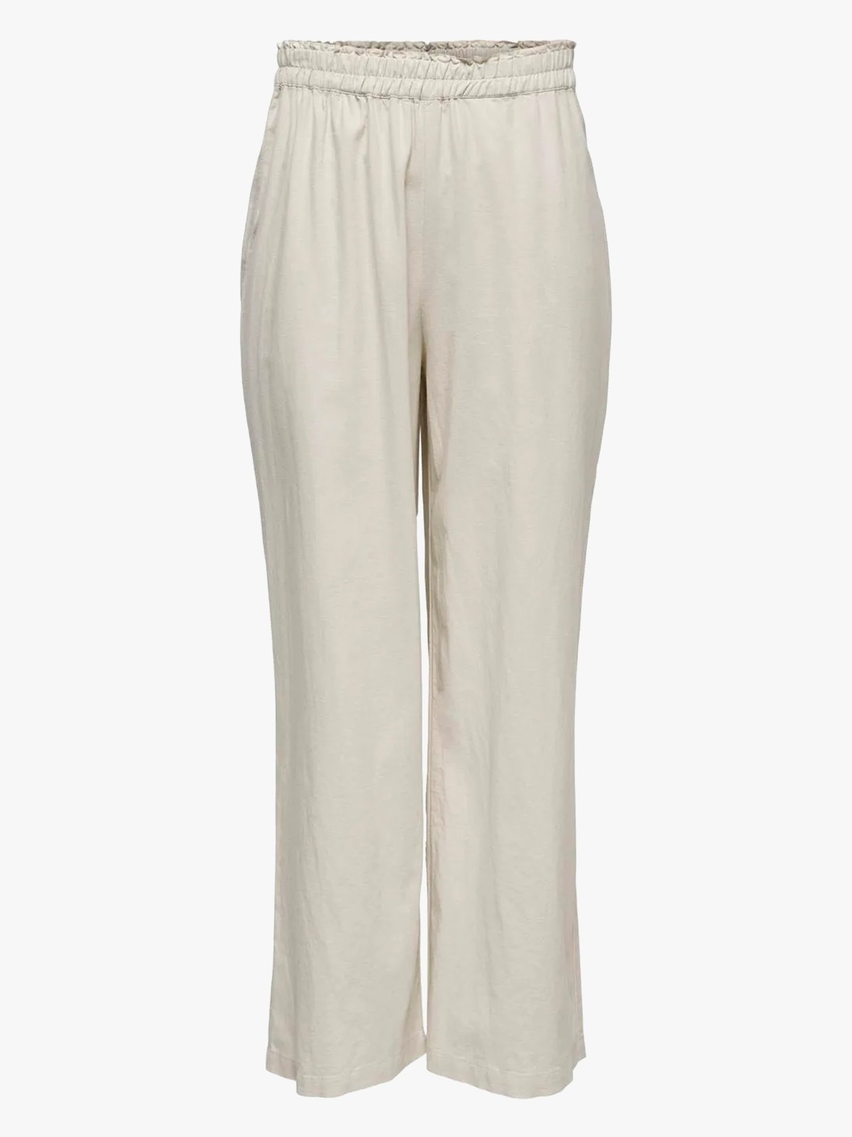 Only Tokyo Life High Waist Linen Blend Pant Moonbeam