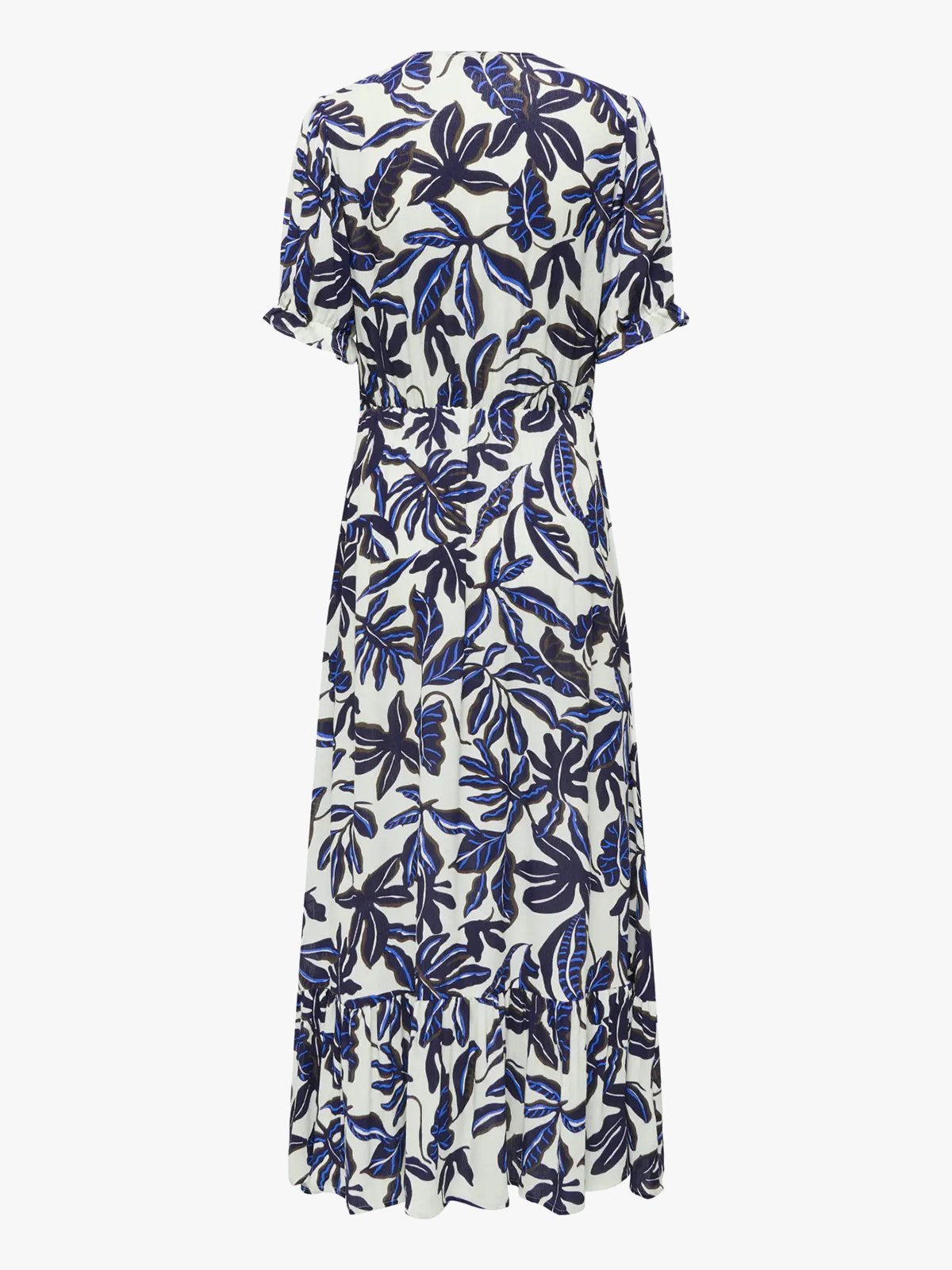 Only Chianti Short Sleeve long Dress Egret Alsace Flower