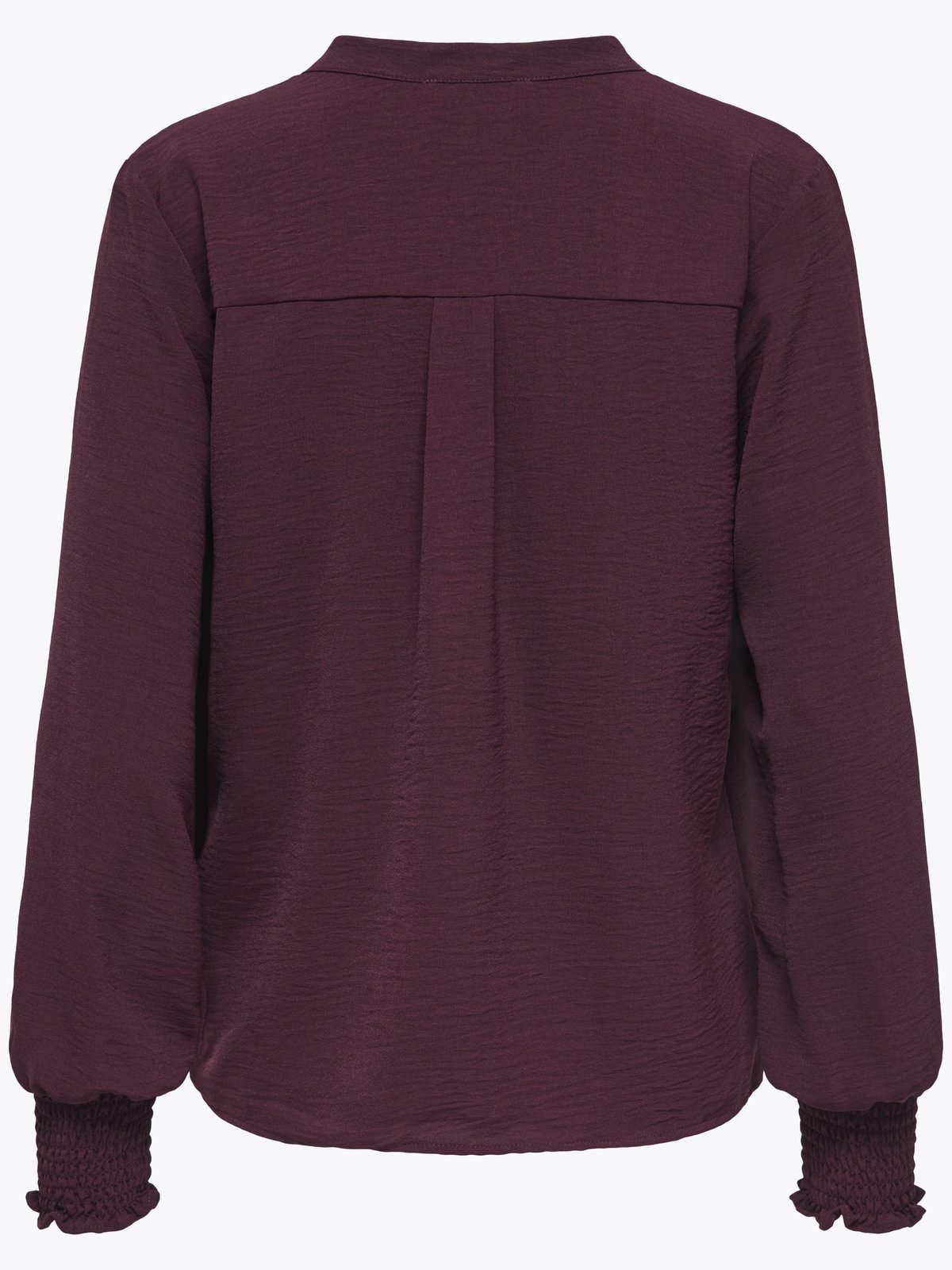 Only Mette V-Neck Long Sleeve Smock Top Decadent Chocolate