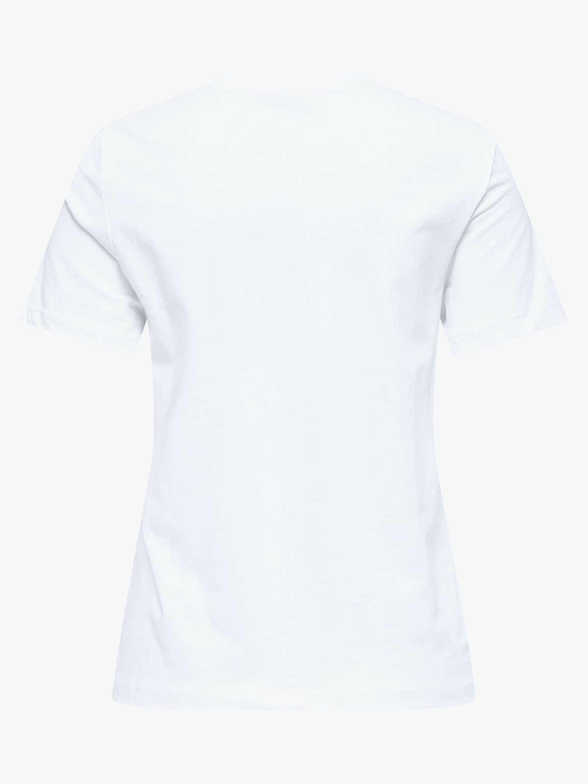 Only Ketty Life Short Sleeve O-Neck Top Bright White / Cherries