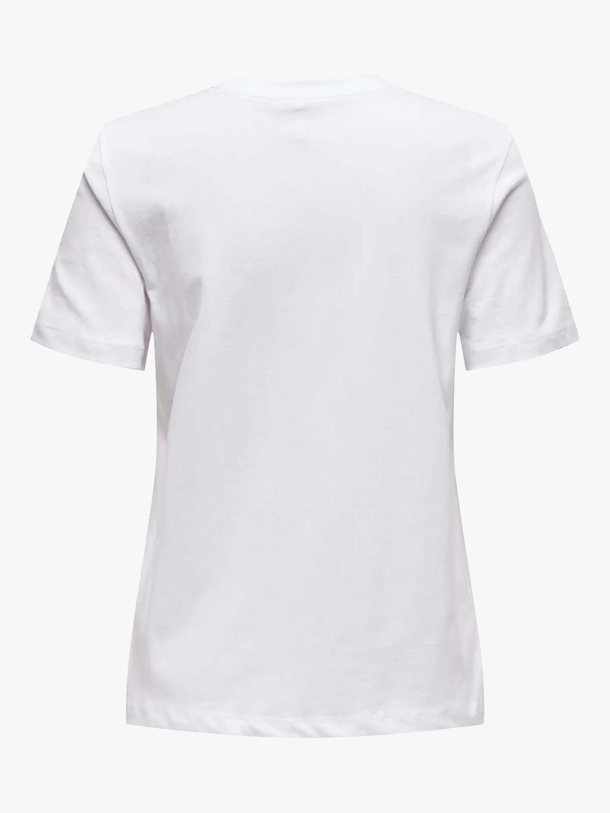 Only Ketty Life Short Sleeve O-Neck Top Bright White / Lemons
