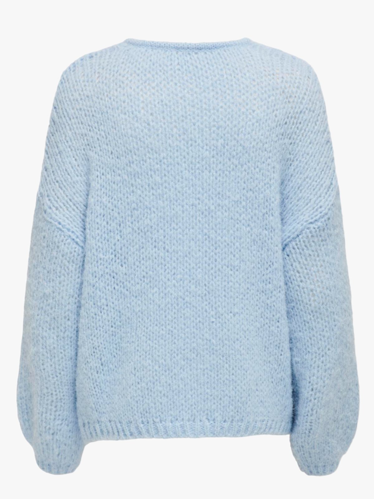 Only Nordic Life Long Sleeve O-Neck Knit Cashmere Blue