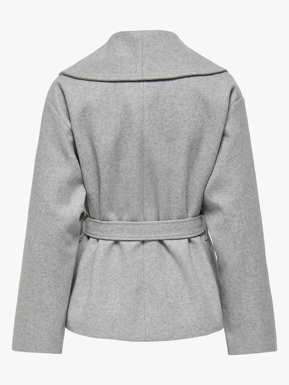 Only Augusta Life Short Coat Light Grey Melange