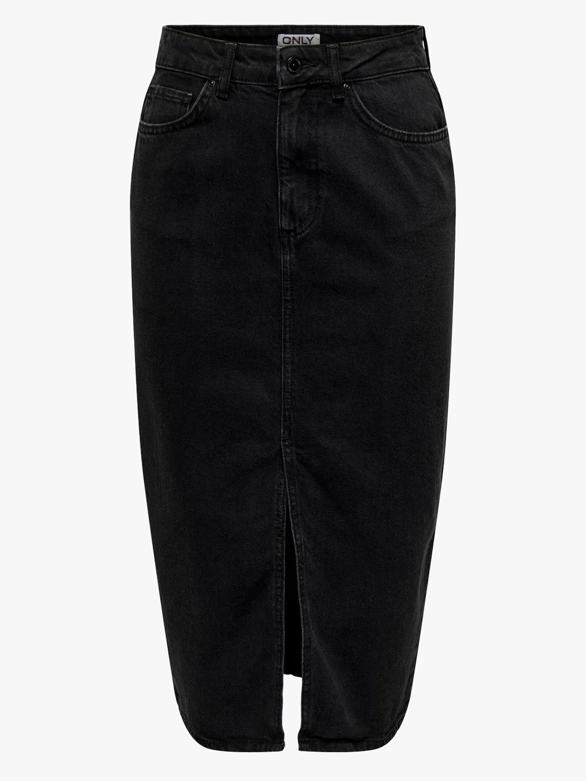 Only Bianca Midi Skirt Denim Washed Black
