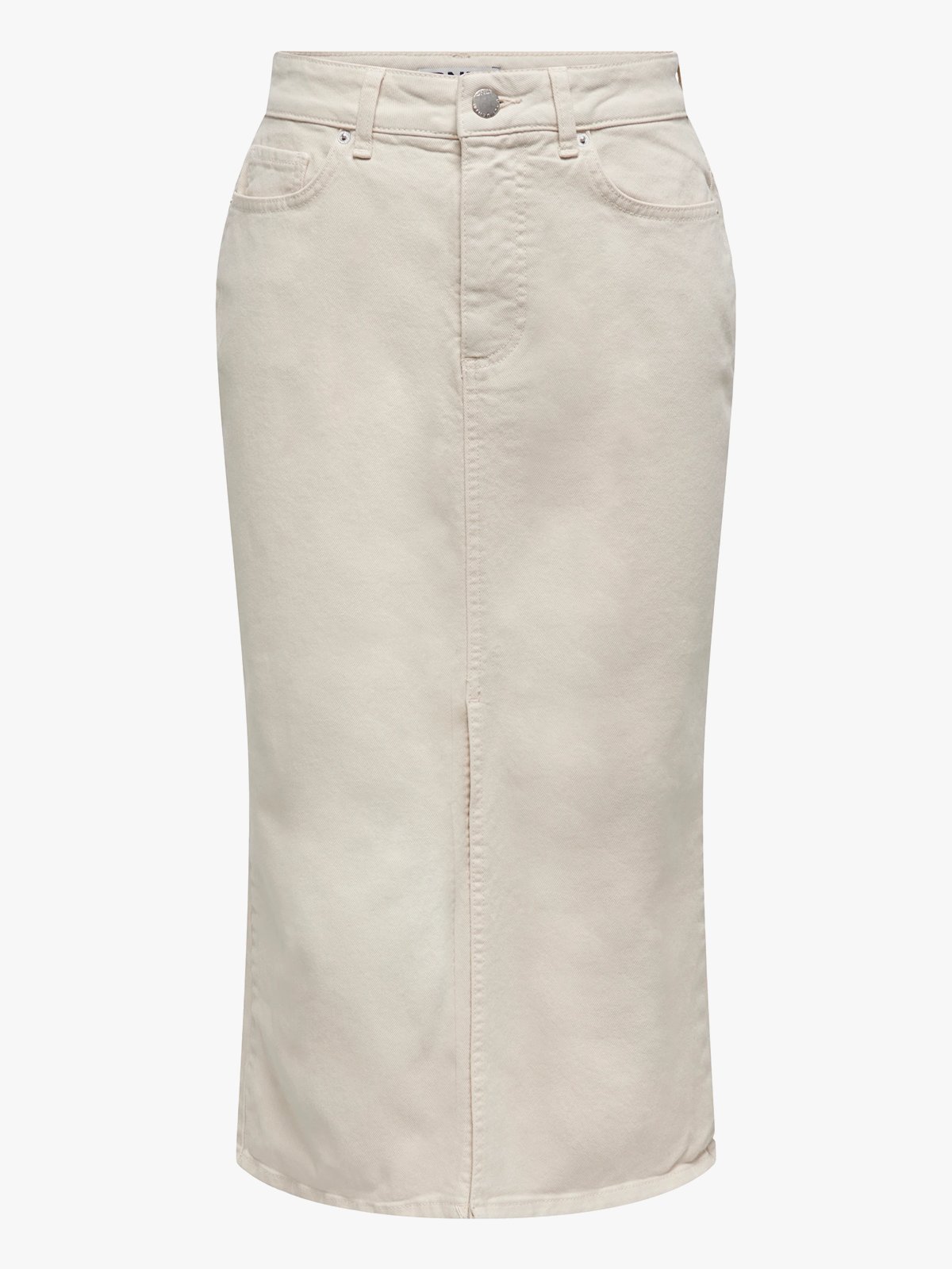 Only Bianca Midi Skirt Denim Ecru