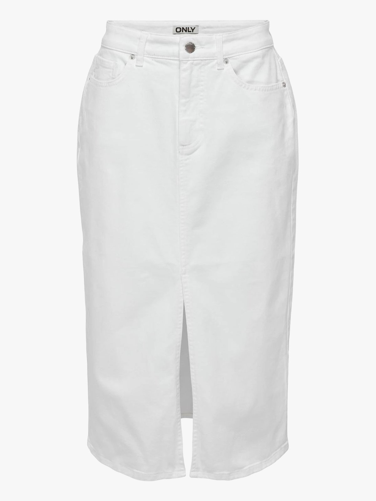 Only Bianca Midi Skirt Denim White