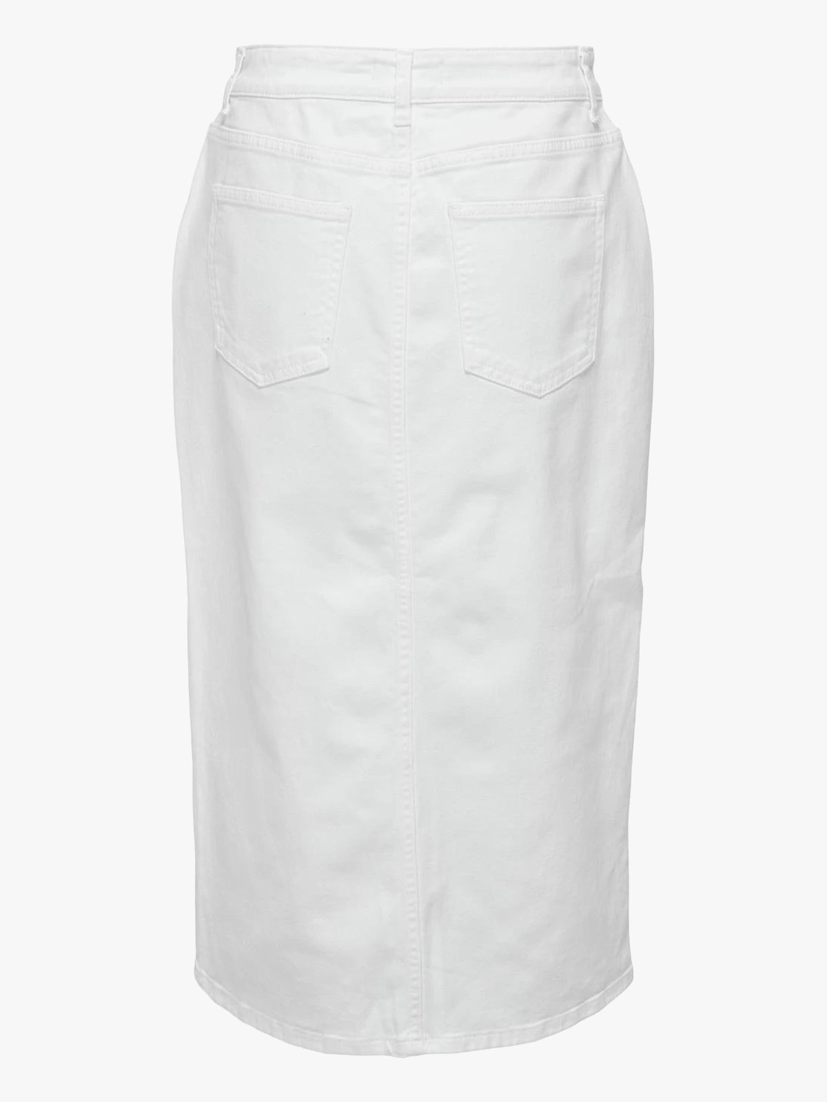 Only Bianca Midi Skirt Denim White