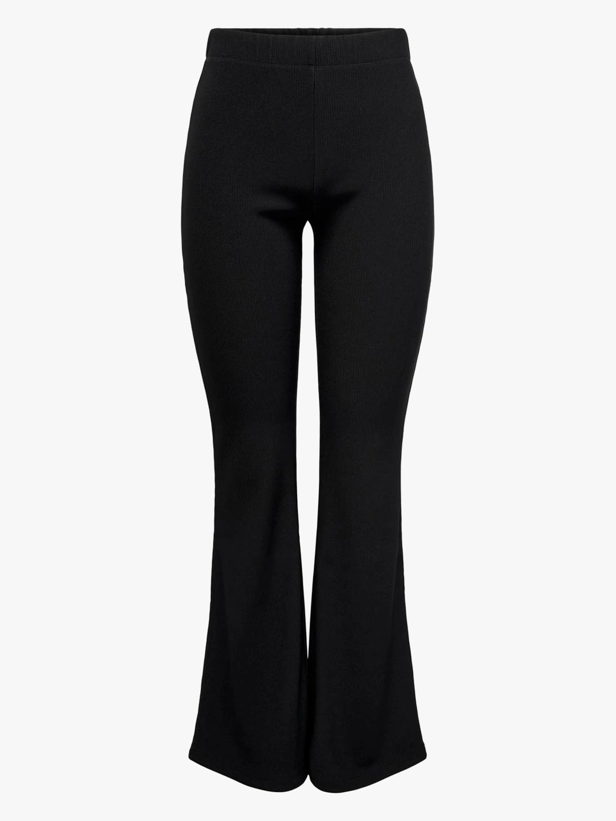 Only Fever Rib Flared Pants Black