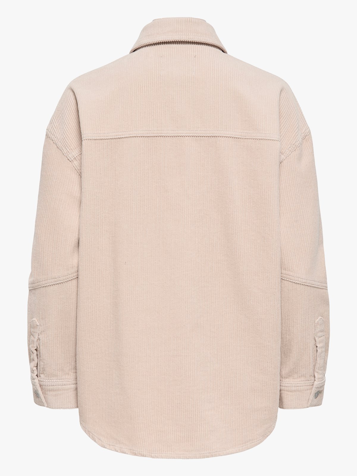 Only Tiggy Long Sleeve Cord Shacket Silver Lining