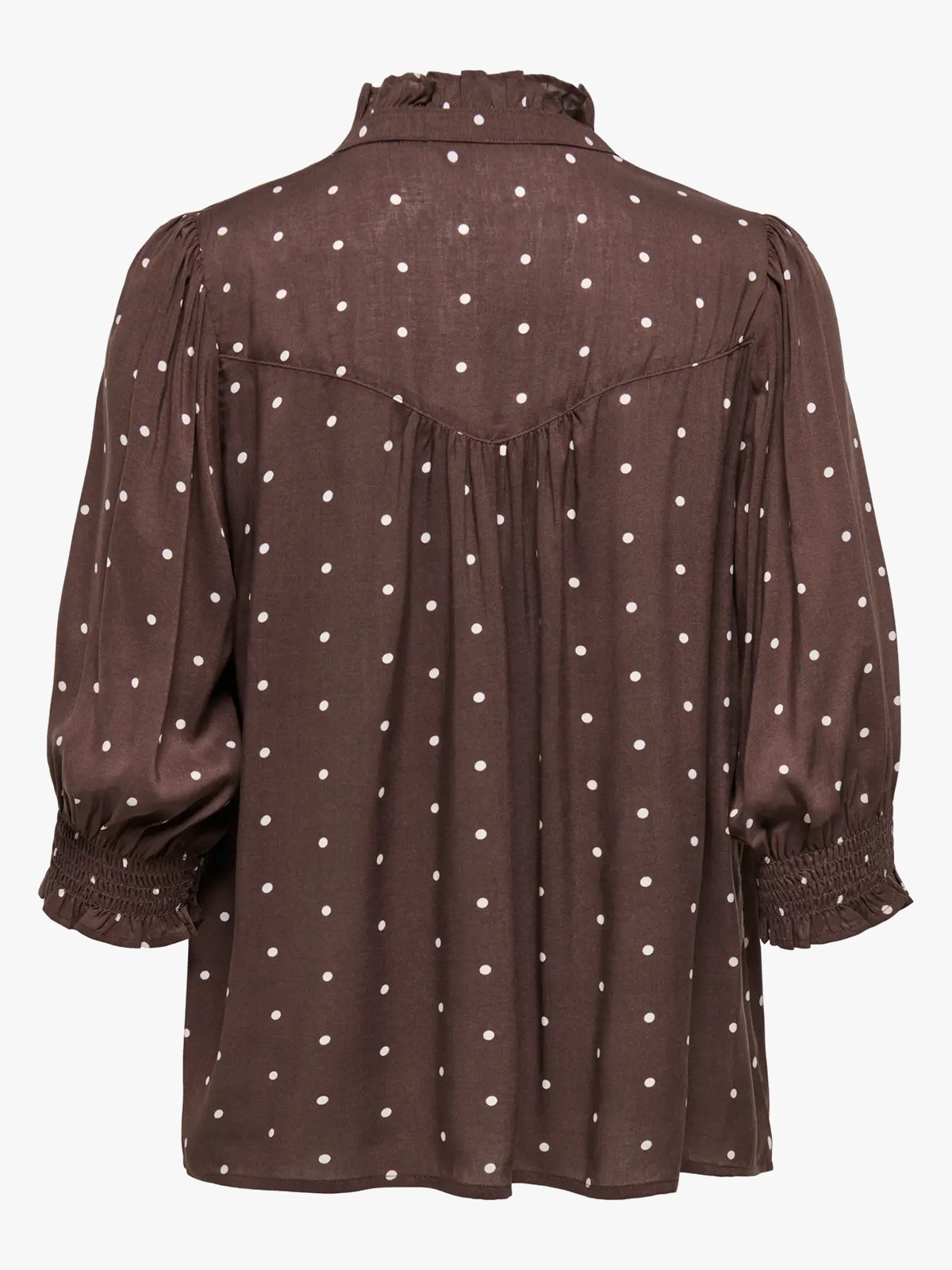 Only Raya 3/4 Shirt Deep Mahogany Dots