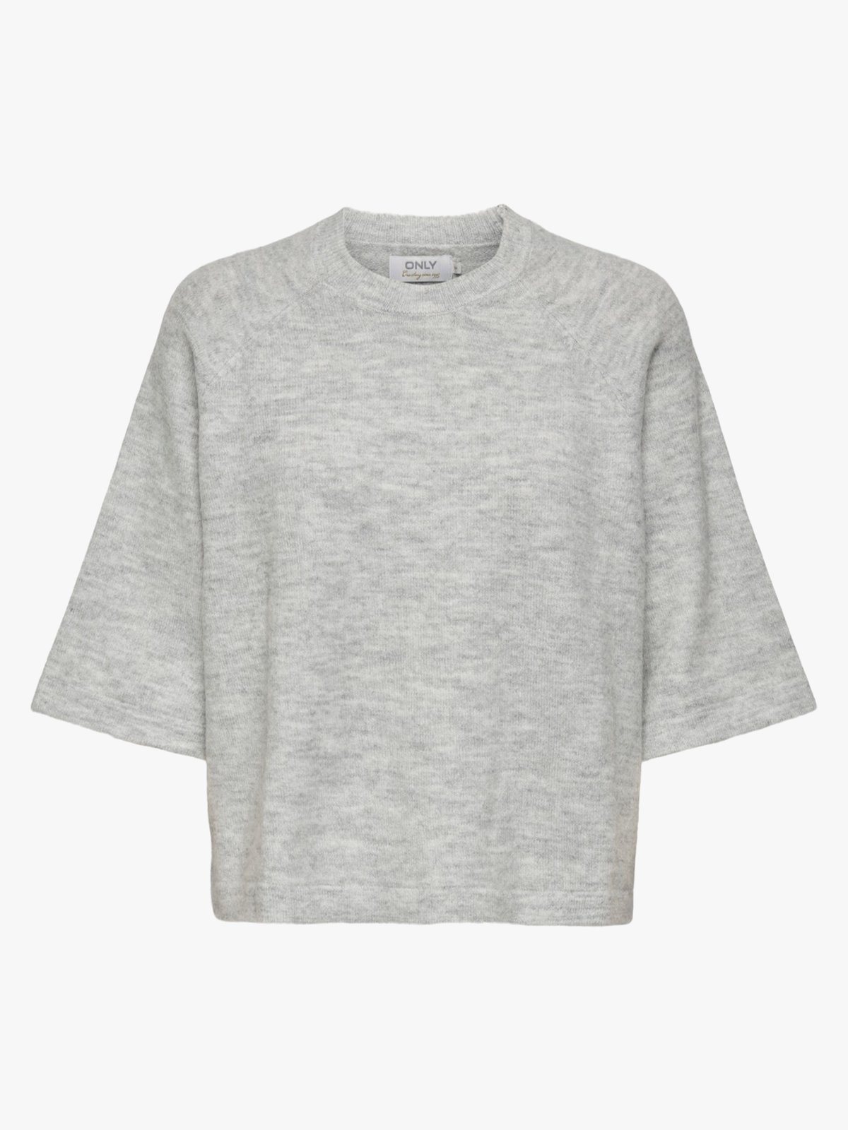 Only Simoni 3/4 Pullover Knit Light Grey Melange