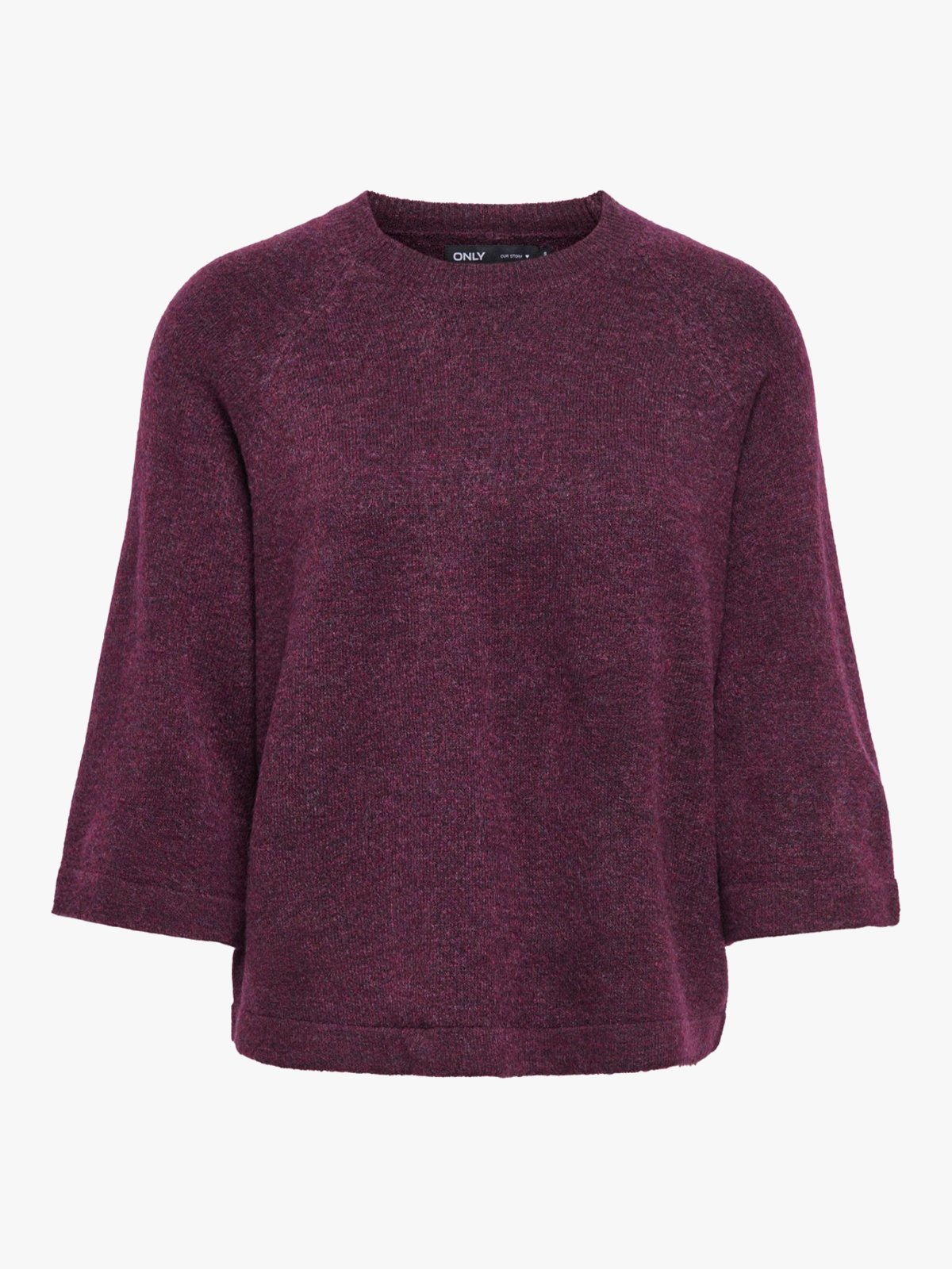 Only Simoni 3/4 Pullover Knit Mauve Wine