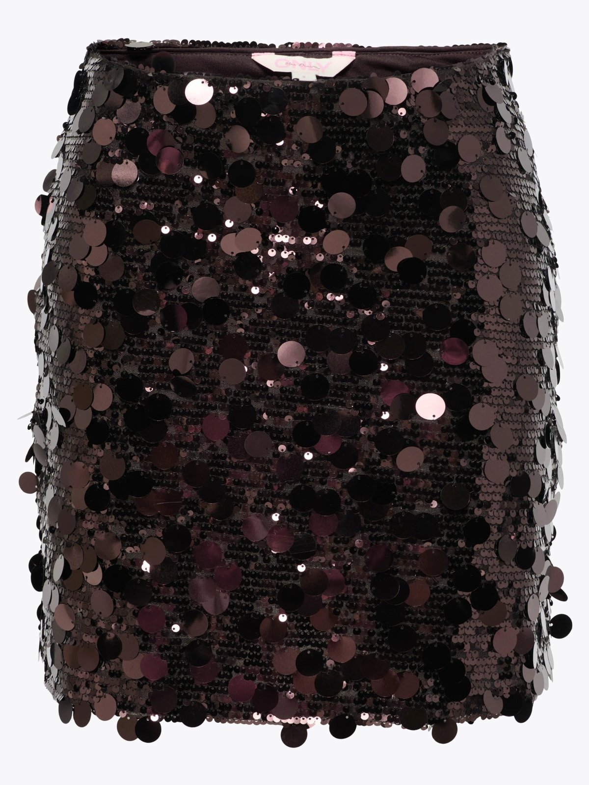 Only Jadel Sequins Skirt Coffee Bean W. COFFEE BEAN SEQUINS