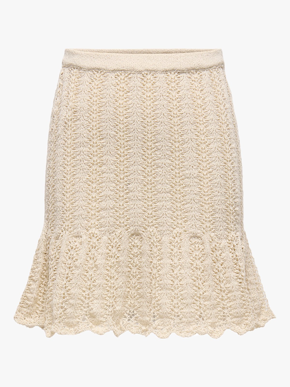 Only Erin Life Mid Waist Skirt Knit Birch