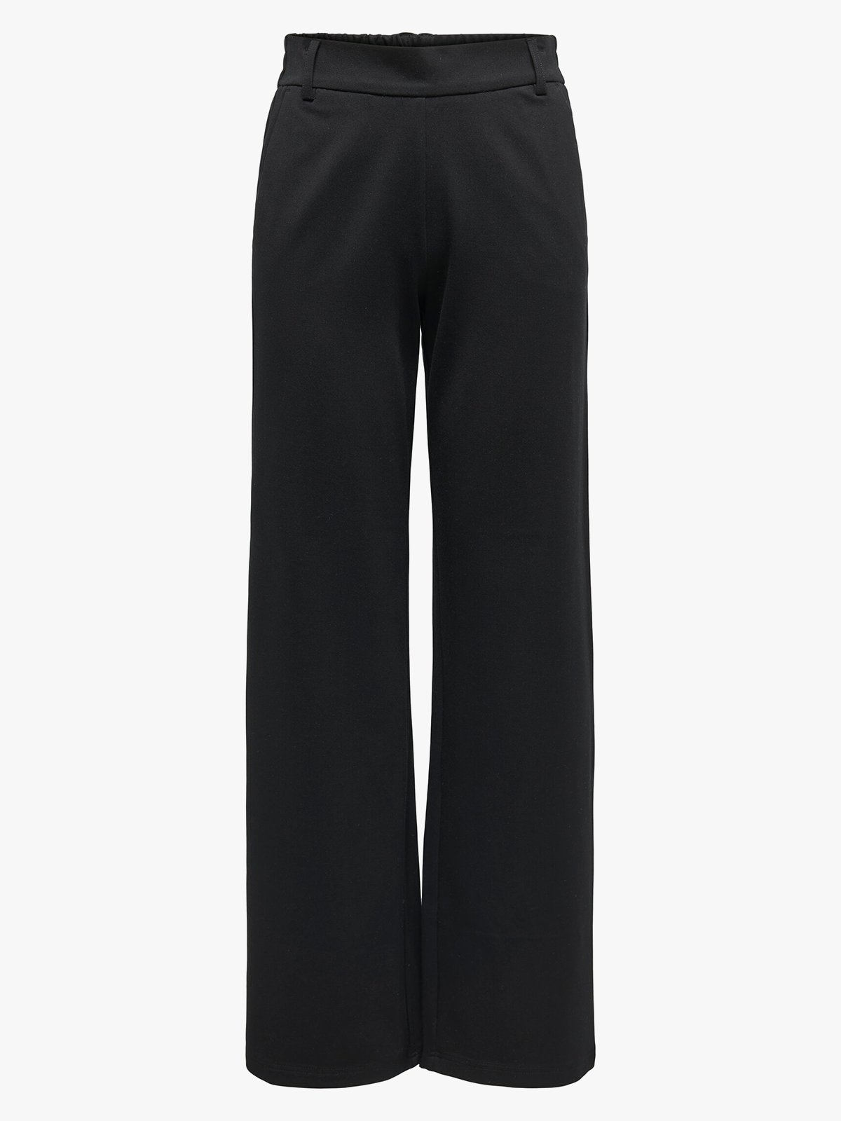 Only Poptrash Life Mid Waist Straight Pant Black