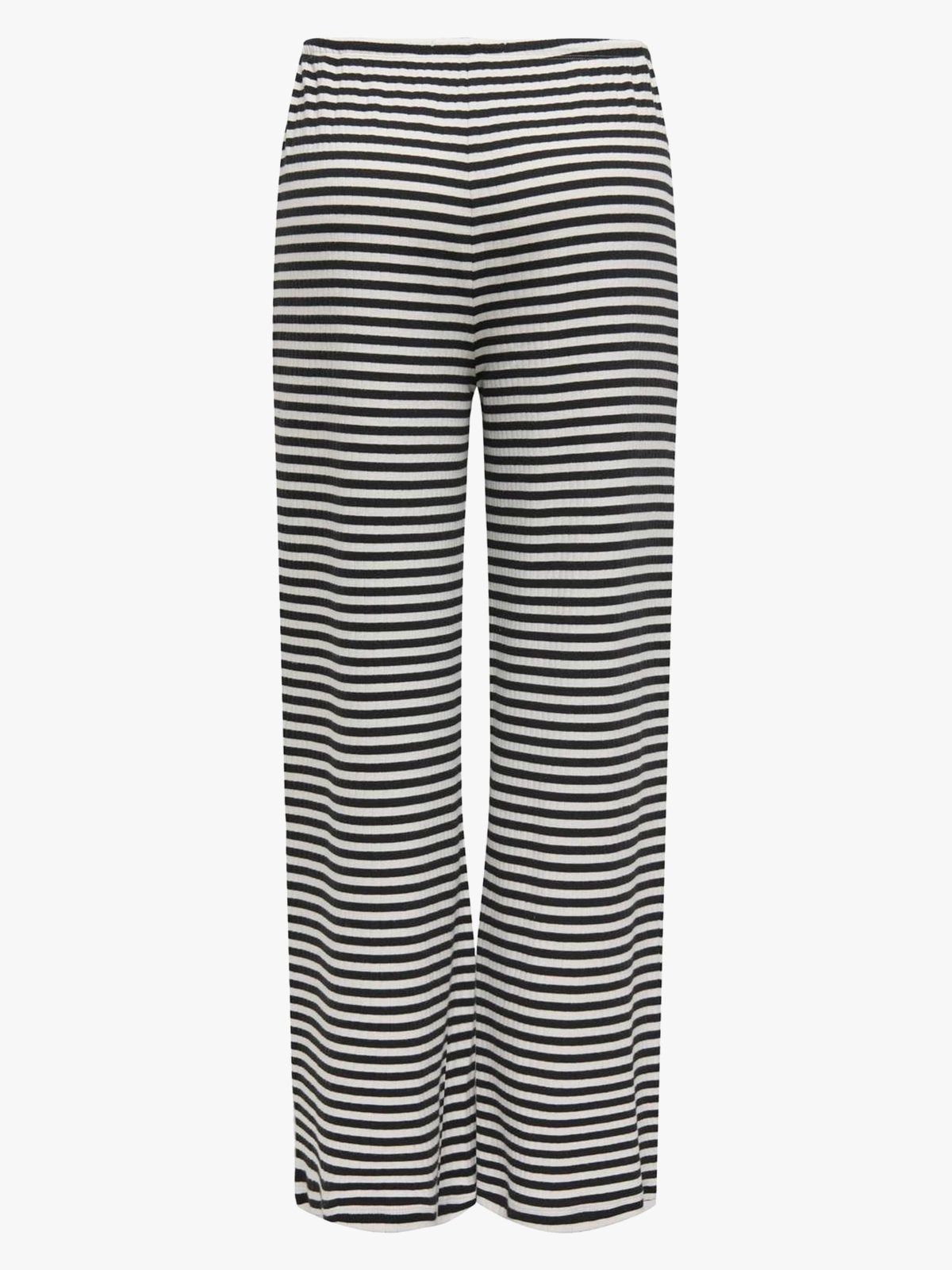 Only Aida Striped Pants Black White