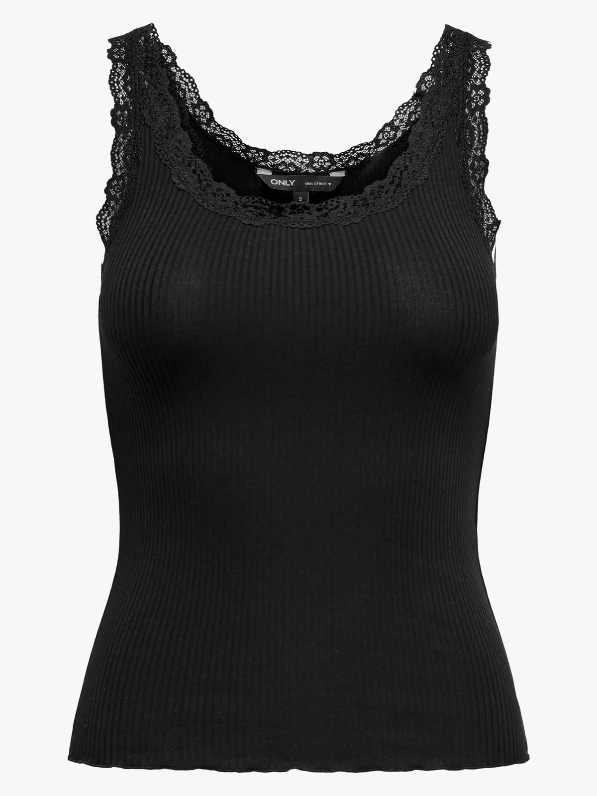 Only Sara Sharai Lace Tank Top Black