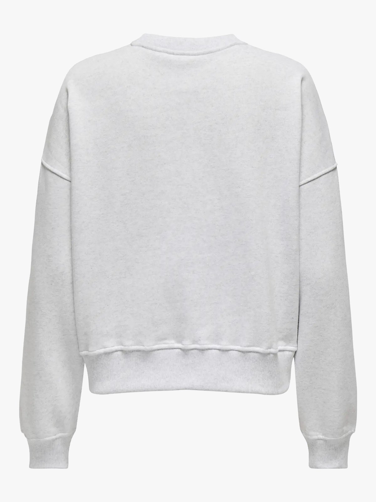 Only Daze Long Sleeve Crew Neck Sweat Light Grey Melange