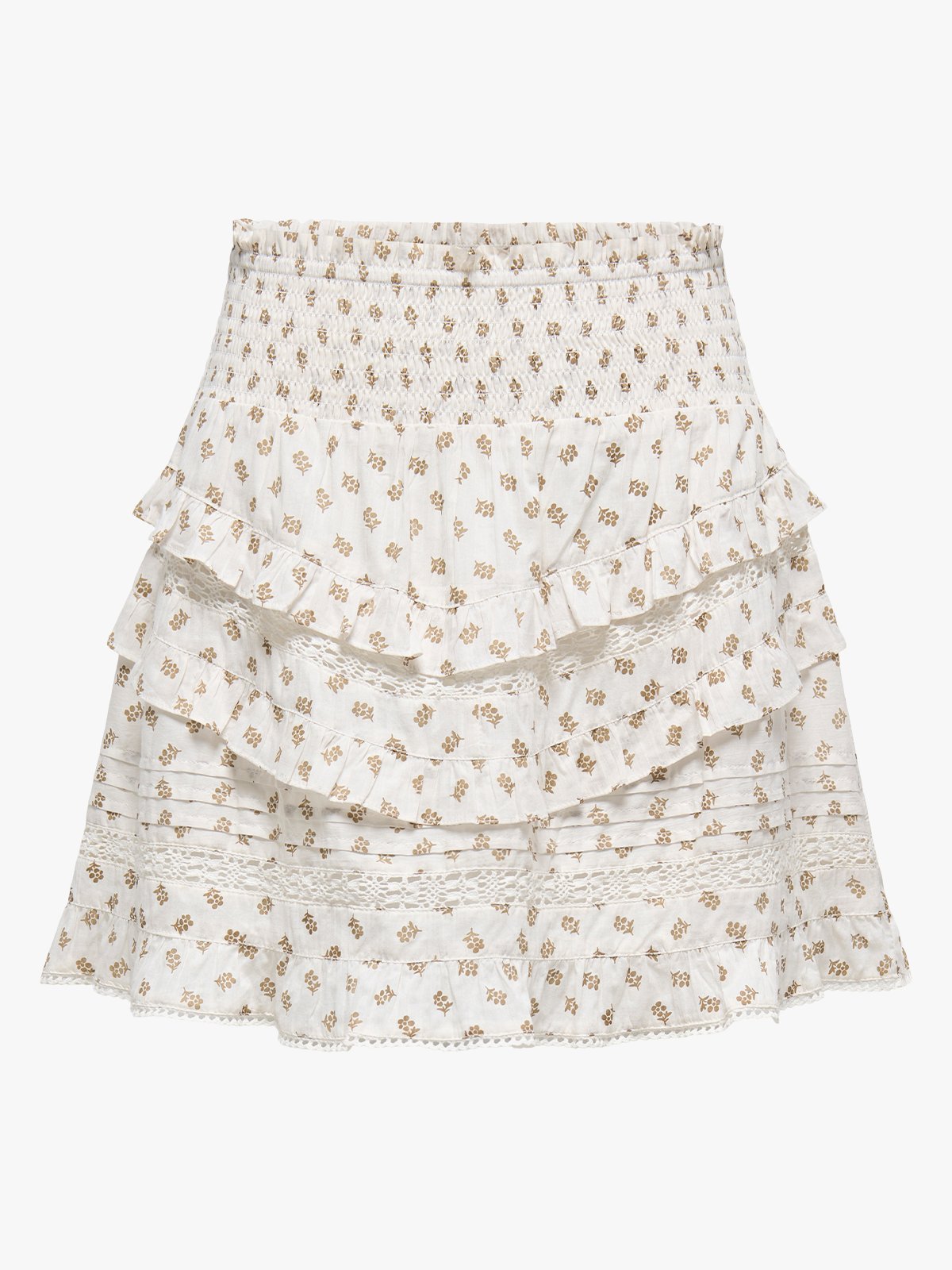 Only Jasmin Flounce Skirt Cloud Dancer