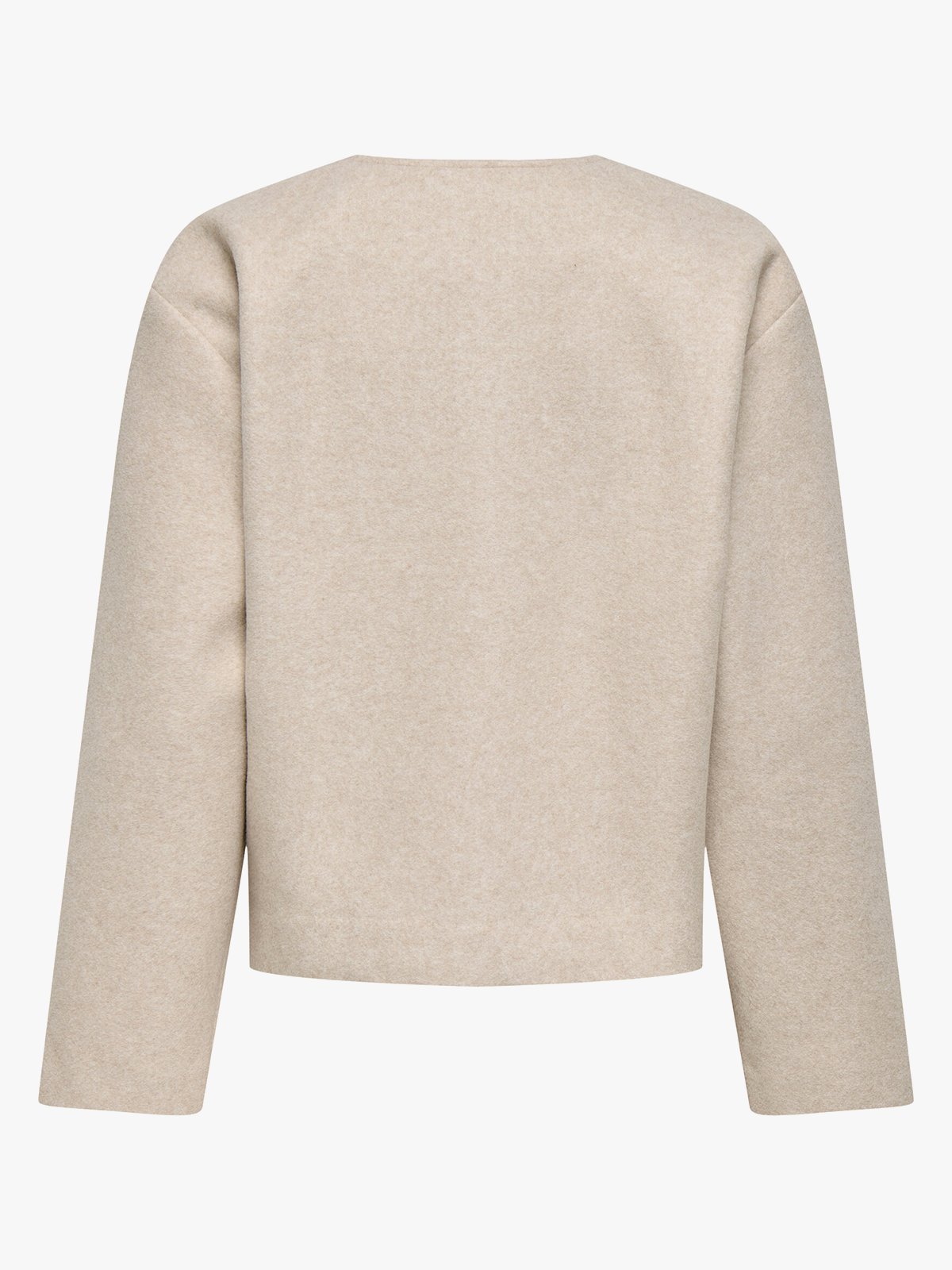 Only Nancy Round Neck Jacket Pumice Stone Melange