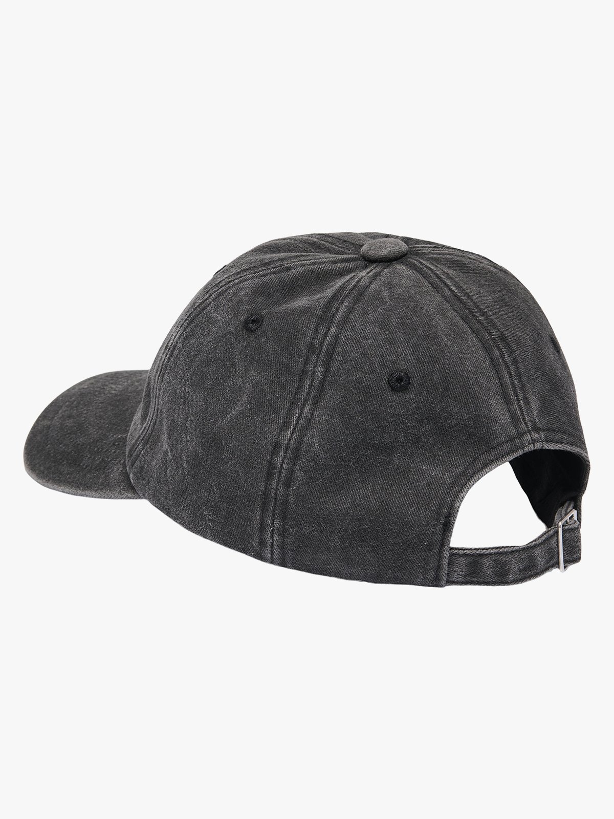 Only Eva Washed Embroidered Cap Black washed