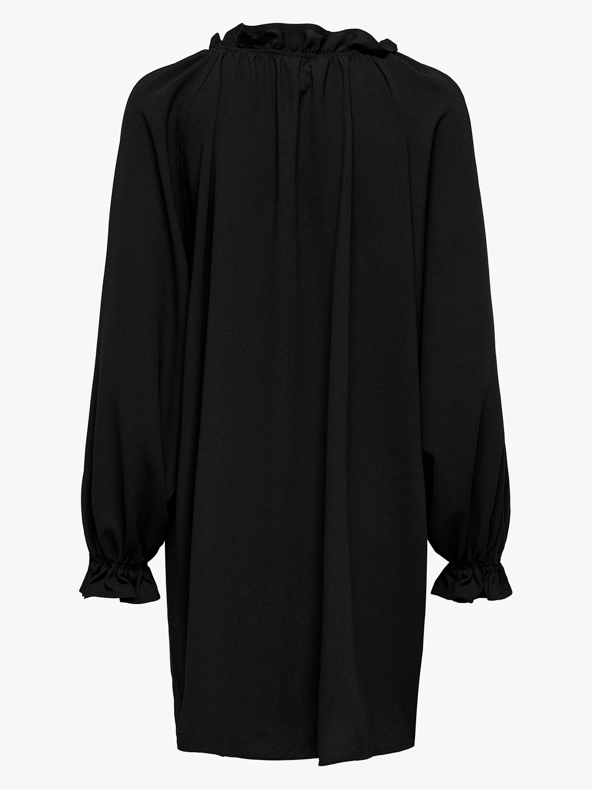 Only Fayce Long Sleeve Short Loose Dress Black