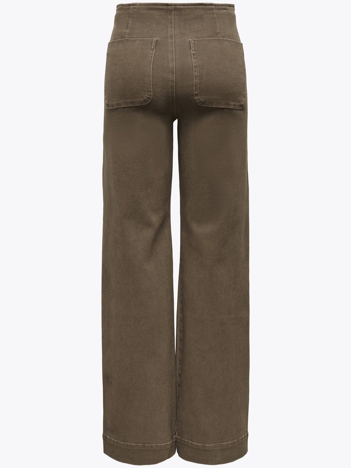 Only Madeline High Waist Wide Pocket Color Denim Chocolate Martini
