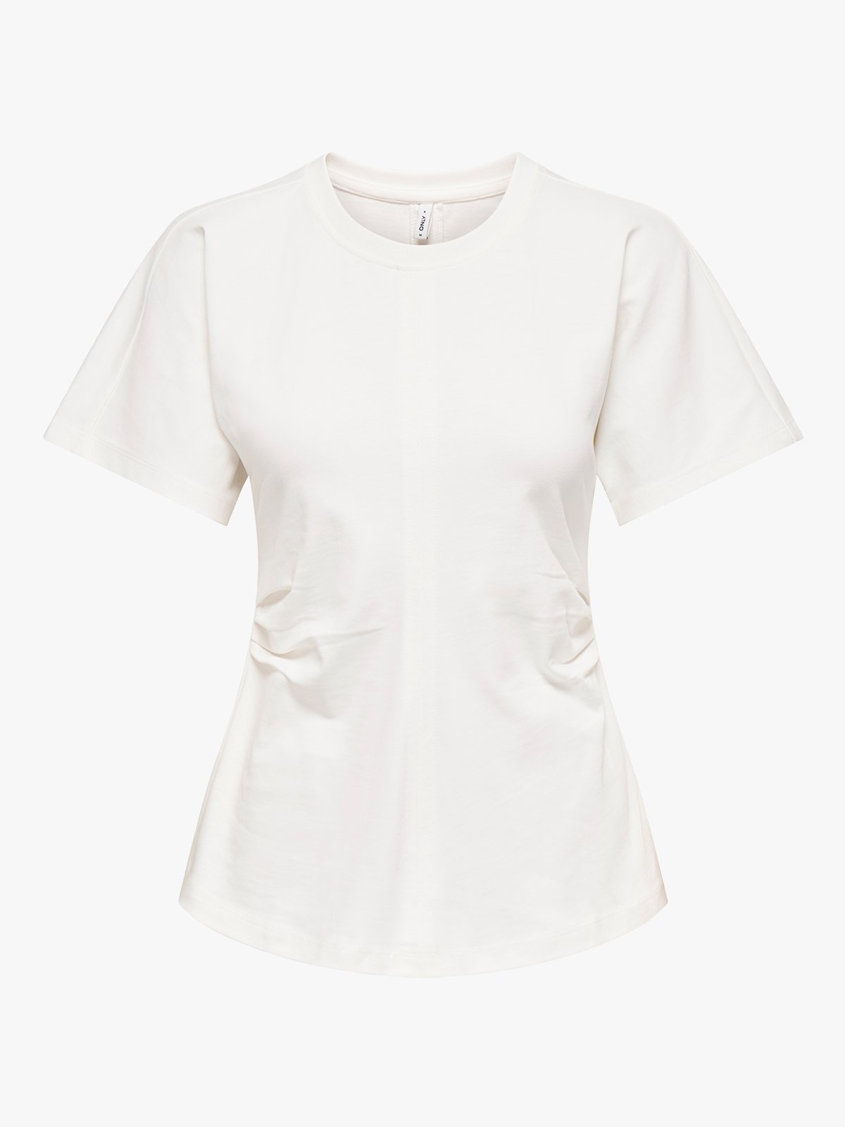 Only Marie Short Sleeve Ruching Top Cloud Dancer