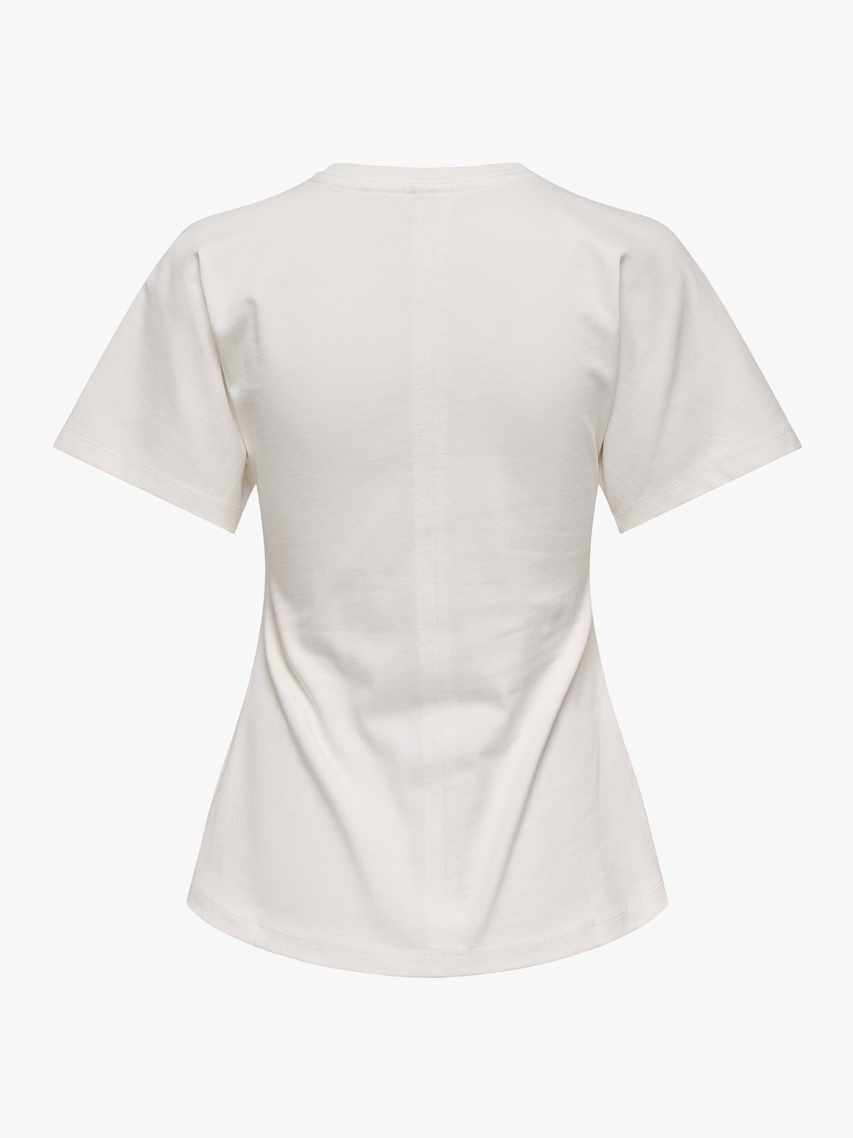 Only Marie Short Sleeve Ruching Top Cloud Dancer