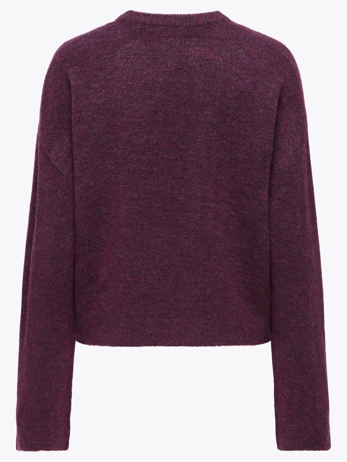 Only Simoni Long Sleeve O-Neck Pullover Mauve Wine Melange