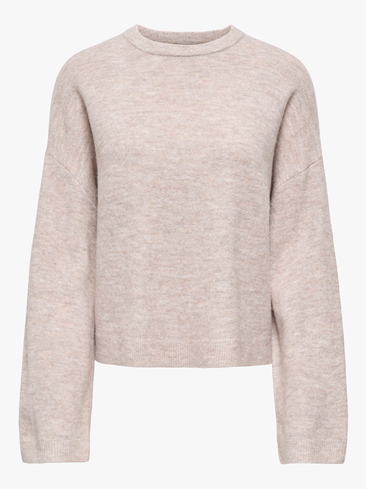 Only Simoni Long Sleeve O-Neck Pullover Pumice Stone