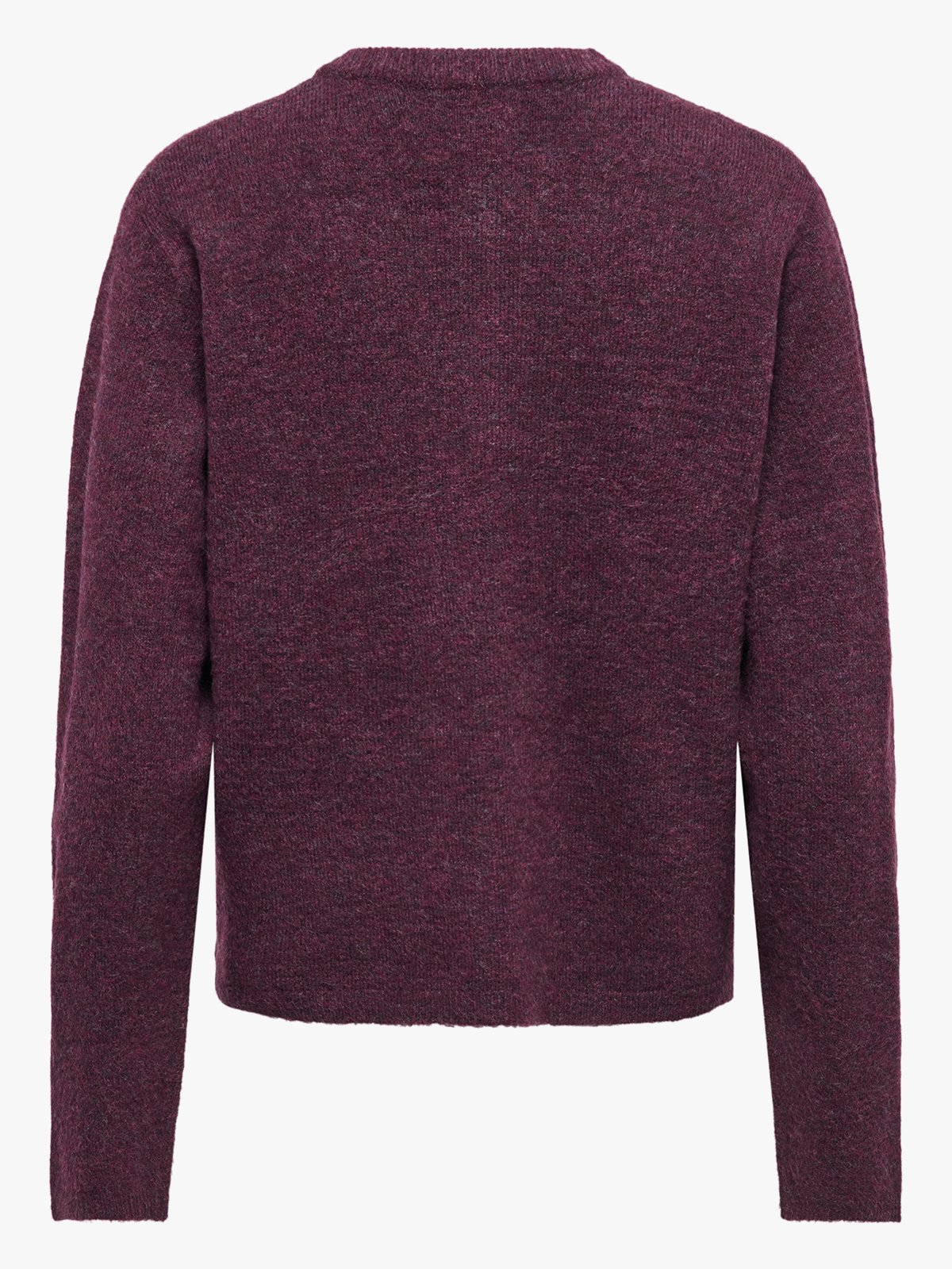 Only Simoni Long Sleeve O-Neck Cardigan Mauve Wine Melange