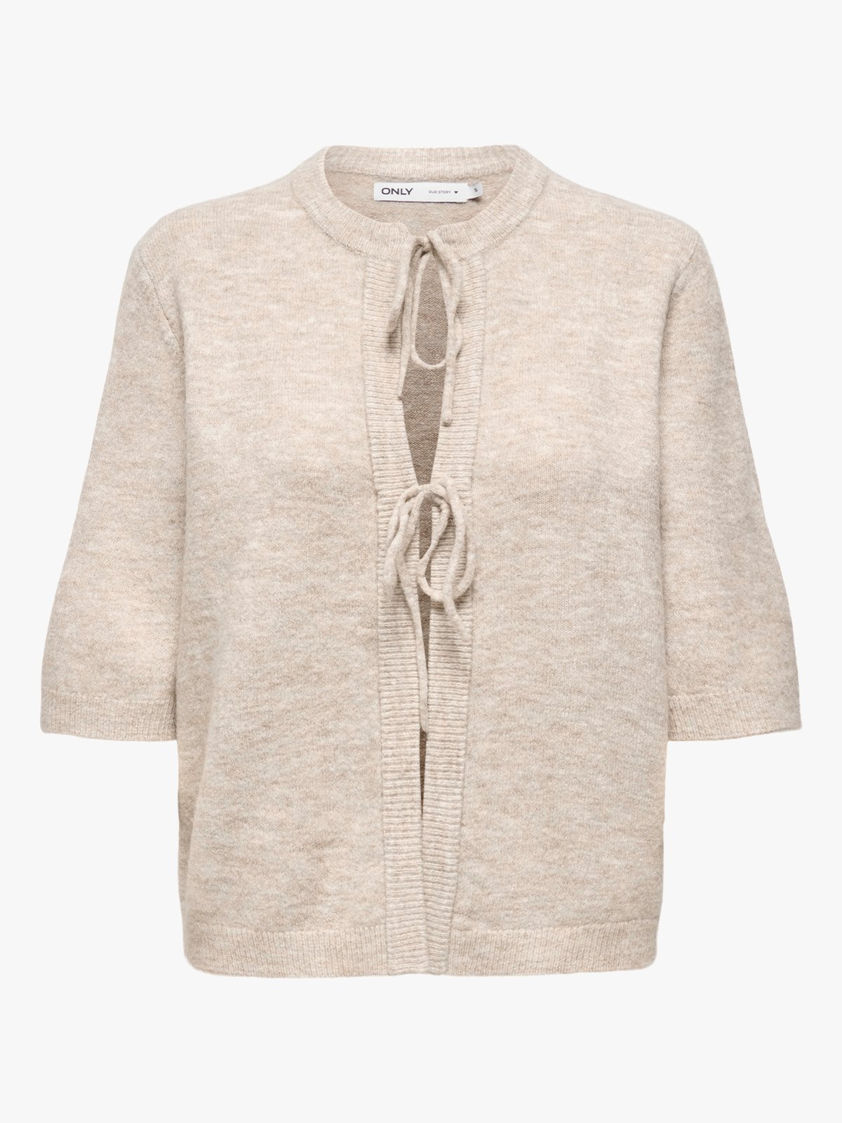 Only Simoni 2/4 Bow Cardigan Pumice Stone