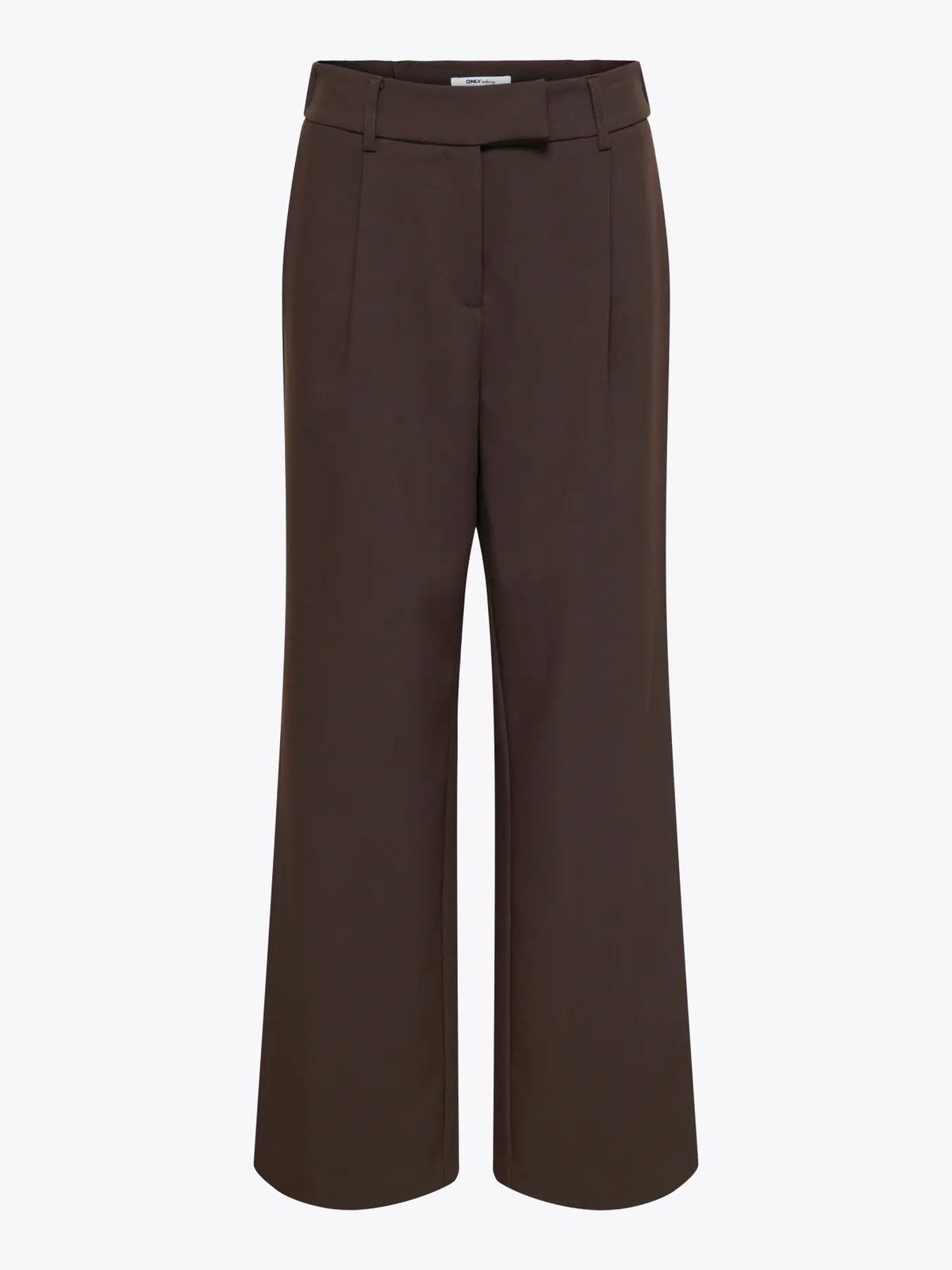 Only Linda Raven High Waist Straight Pant Coffee Bean