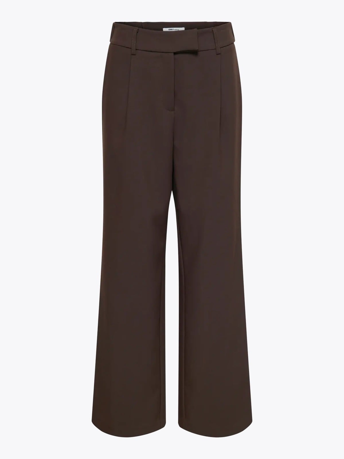 Only Linda Raven High Waist Straight Pant Coffee Bean
