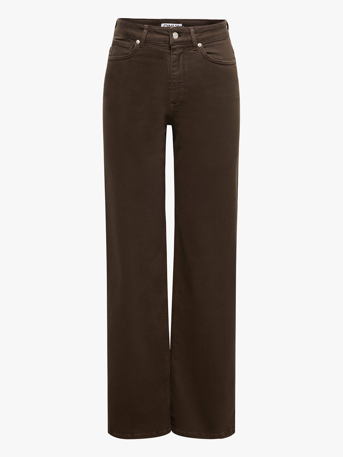 Only Madison Blush High Waist Wide Color Denim Dark Brown Denim