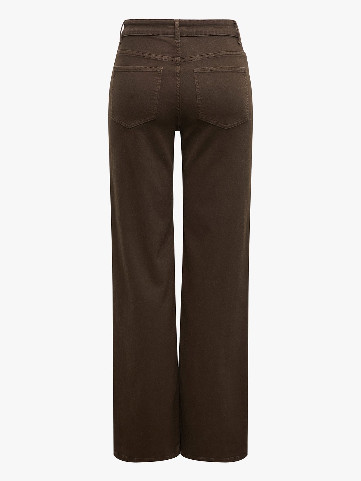 Only Madison Blush High Waist Wide Color Denim Dark Brown Denim