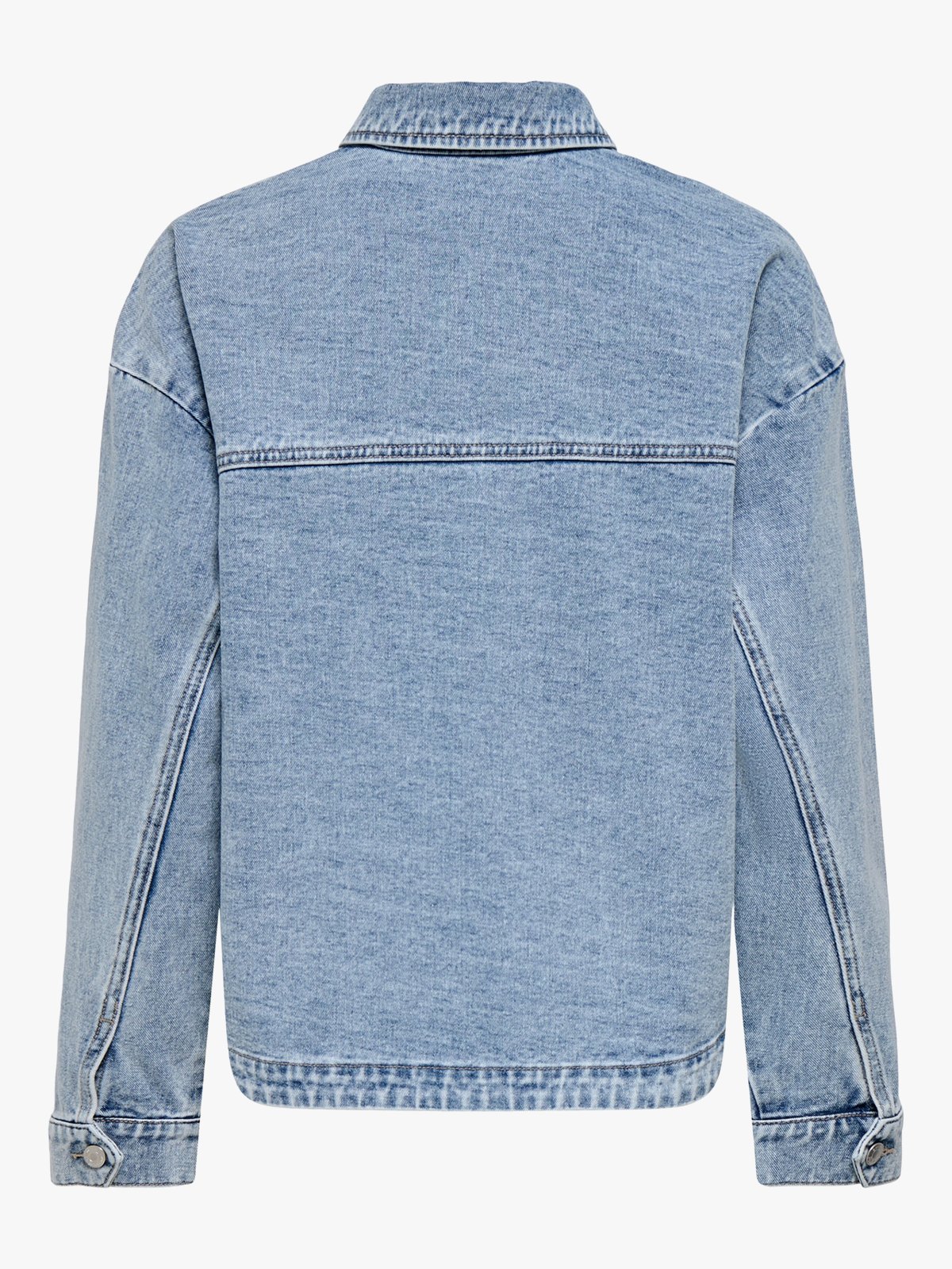 Only Ferbie Long Sleeve Denim Shacket Light Blue Denim