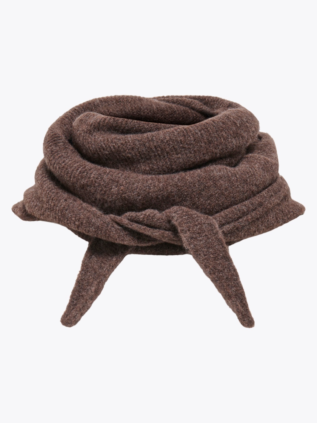 Only Bolette Knitted Scarf Black Coffee Melange