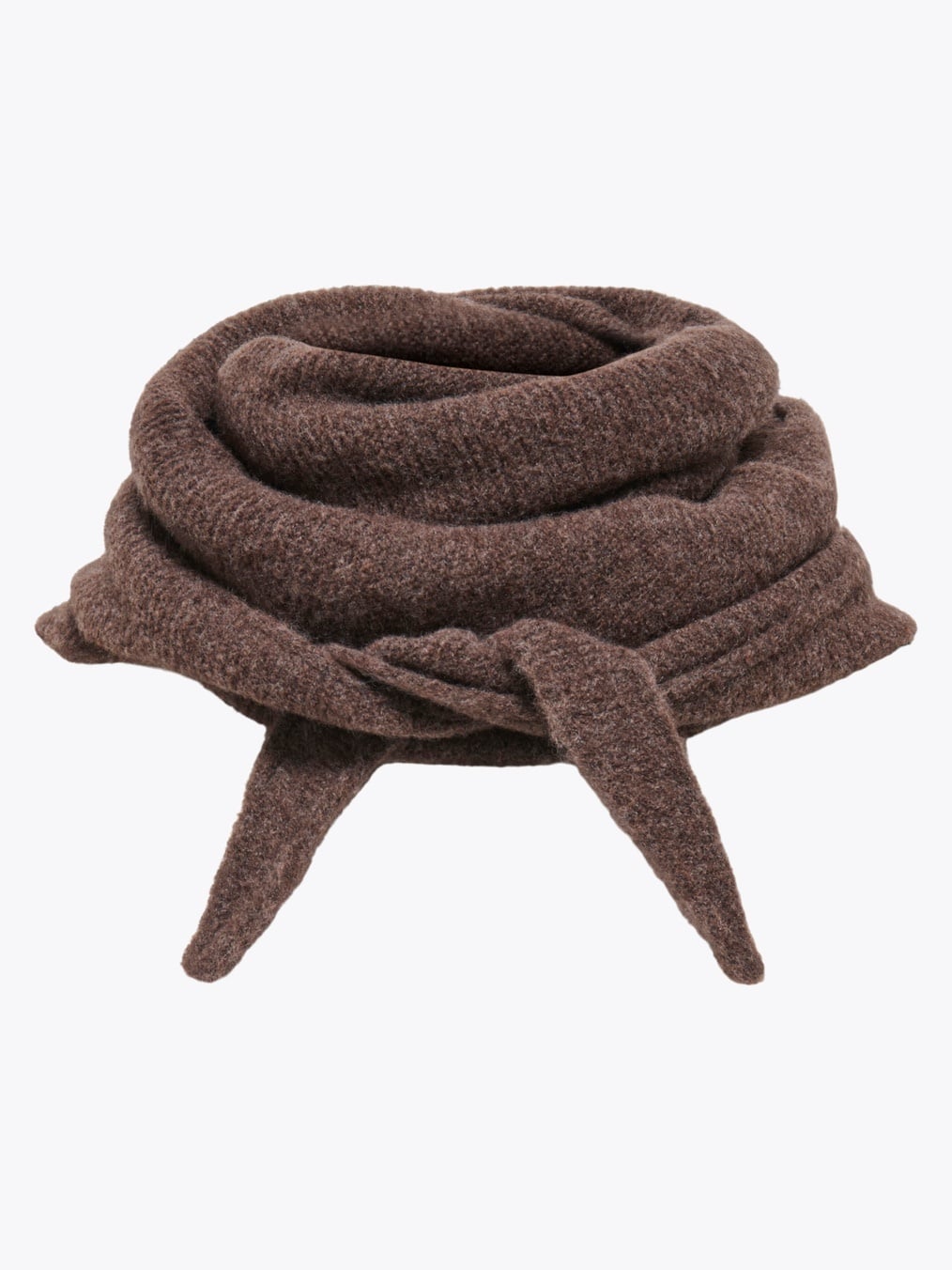 Only Bolette Knitted Scarf Black Coffee Melange