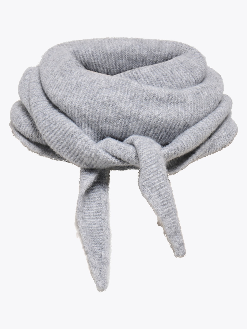 Only Bolette Knitted Scarf Light Grey Melange