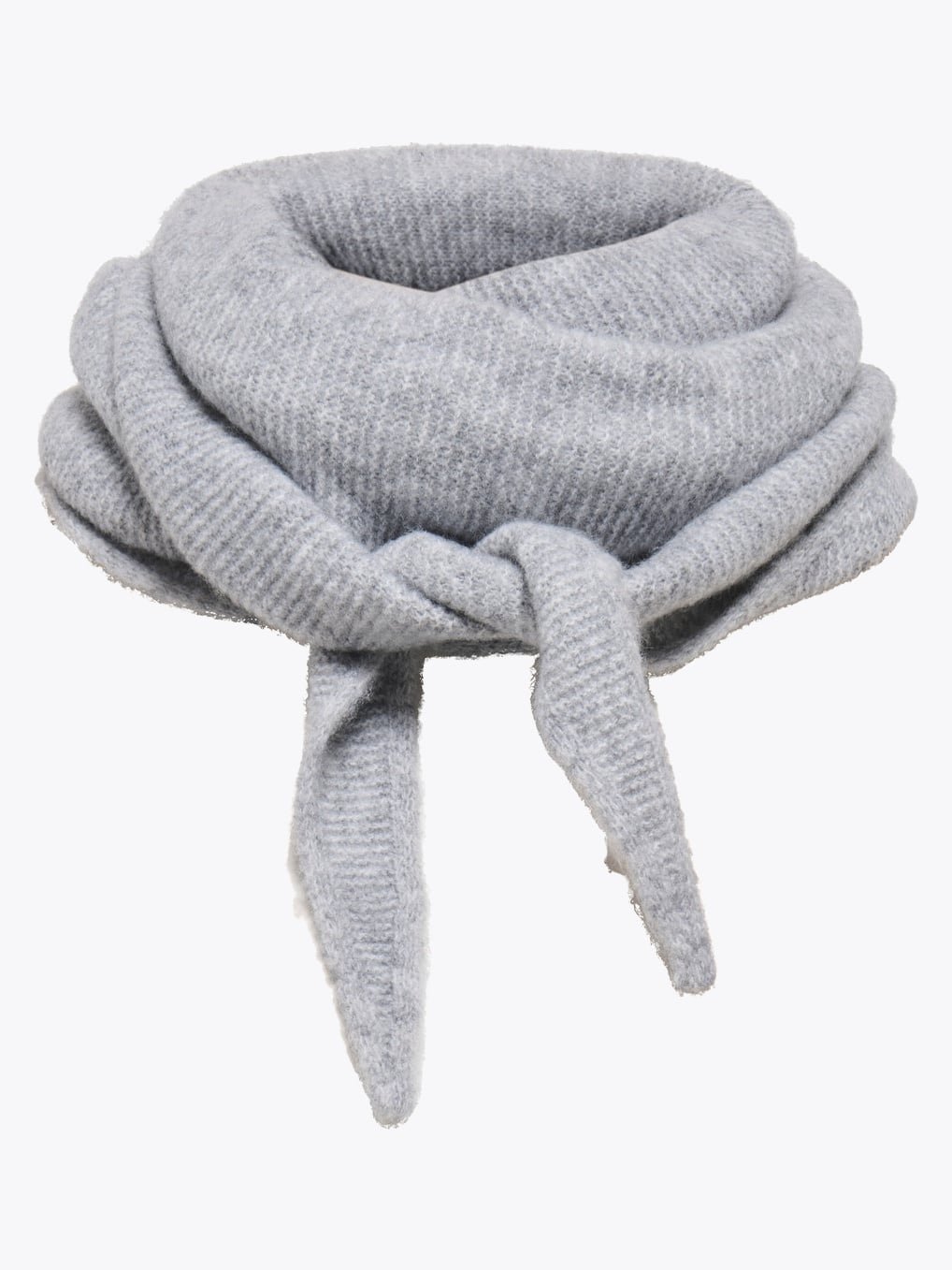 Only Bolette Knitted Scarf Light Grey Melange