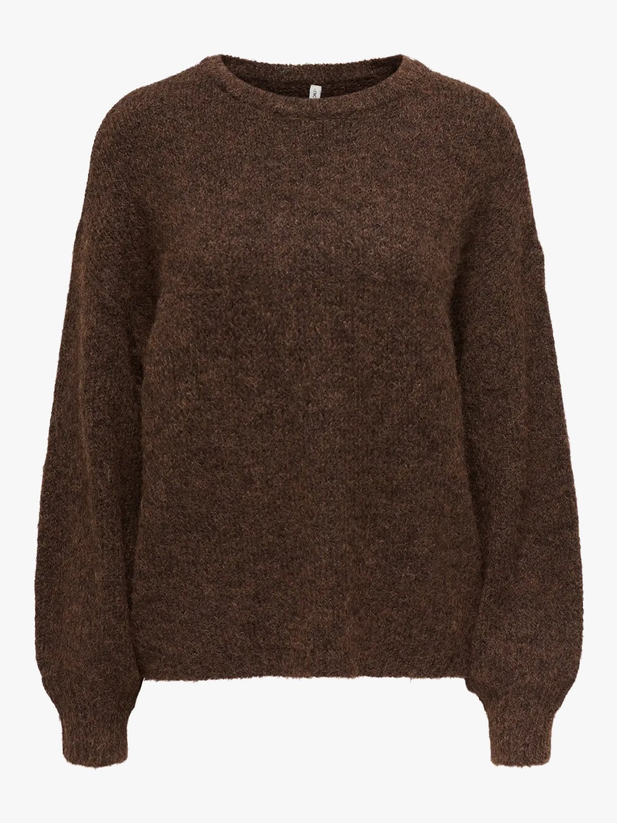Only Nellie Long Sleeve O-Neck Knit Coffee Bean Melange