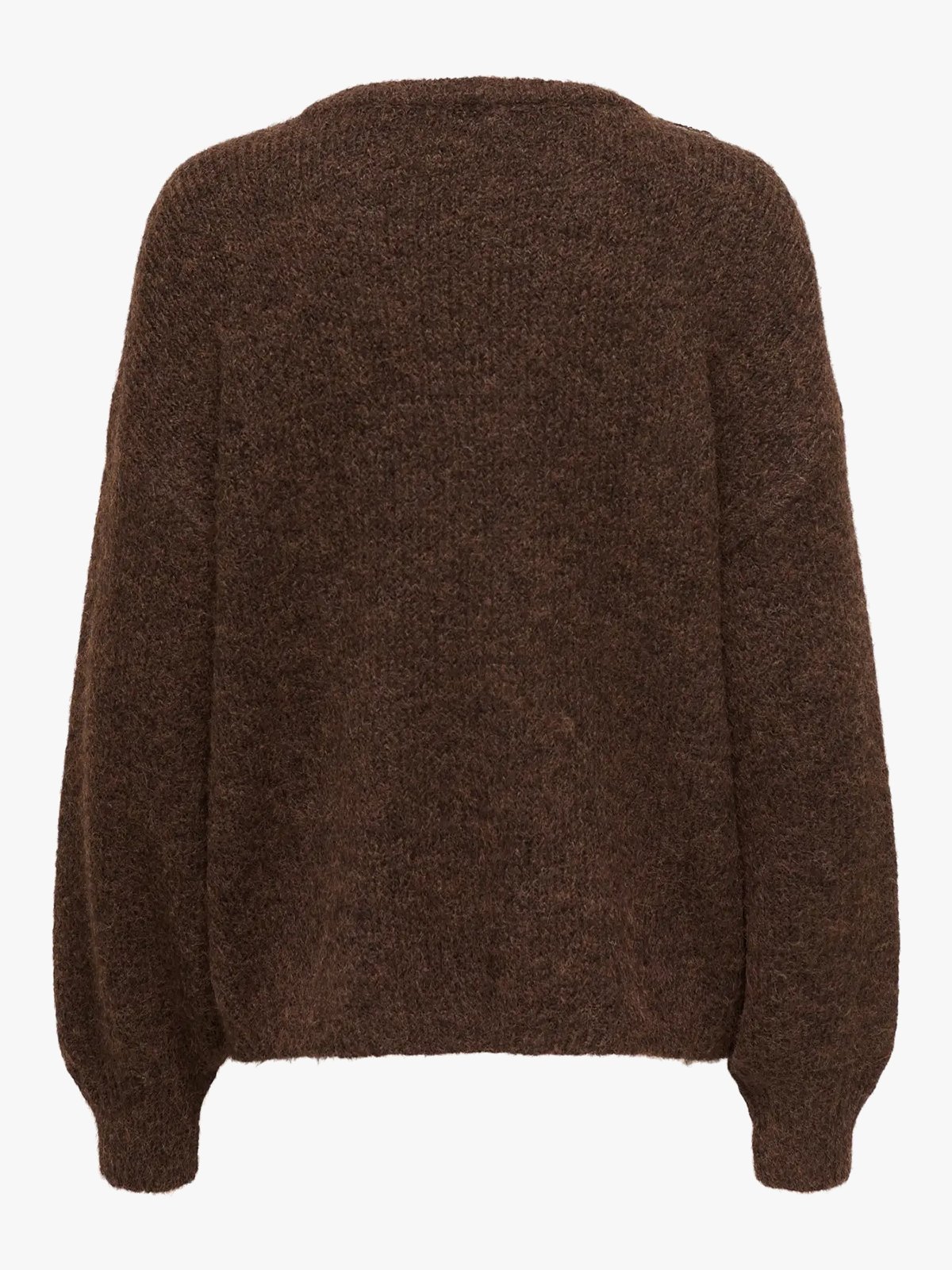 Only Nellie Long Sleeve O-Neck Knit Coffee Bean Melange