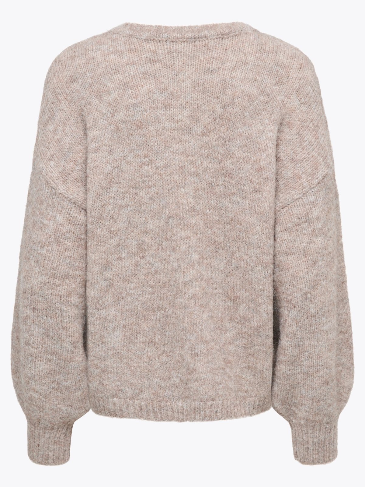 Only Nellie Long Sleeve O-Neck Knit Mocha Meringue Melange